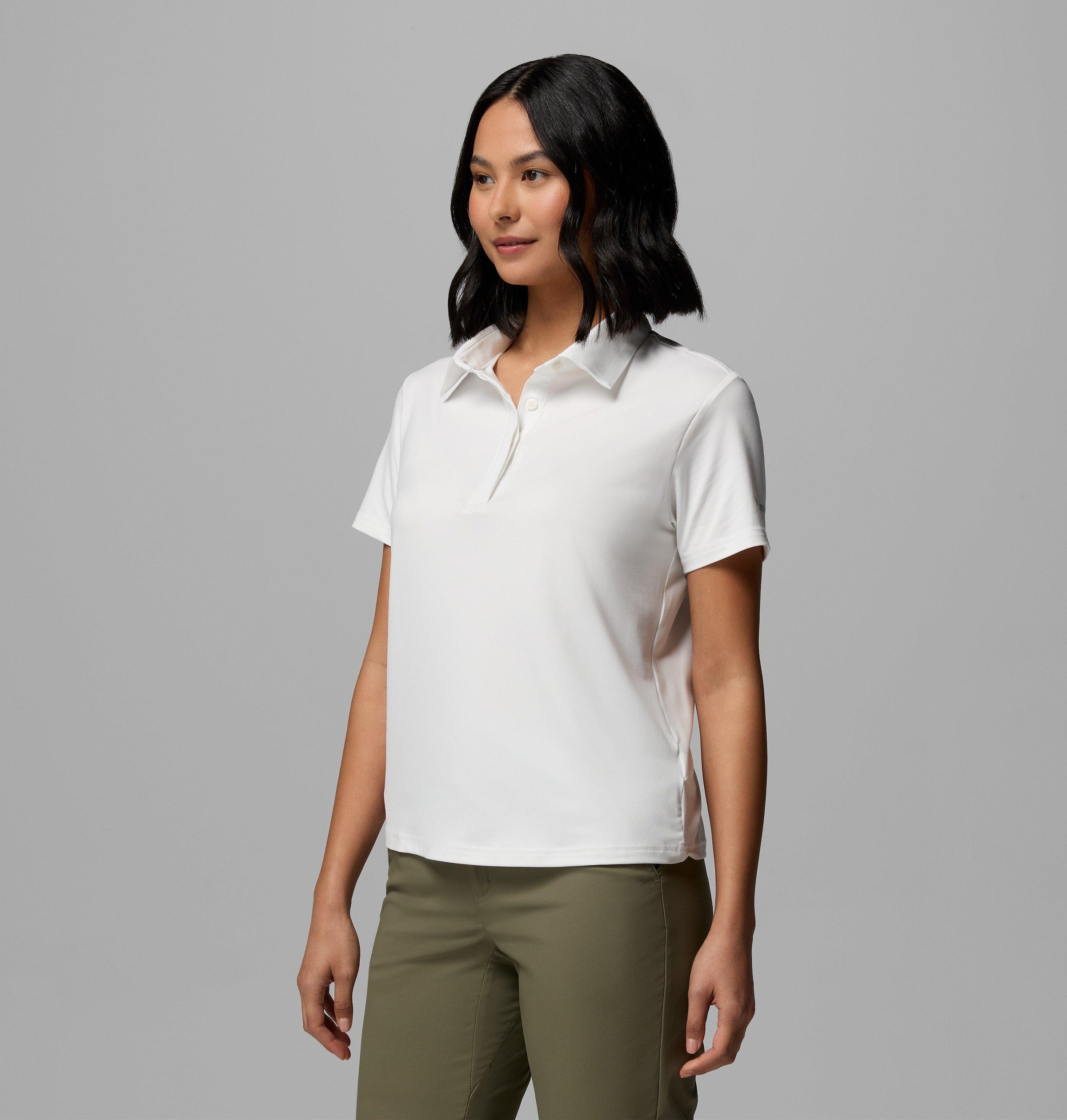 Columbia Poloshirt Kurzarm, aus Polyester und Elasthan, sportliche Passform