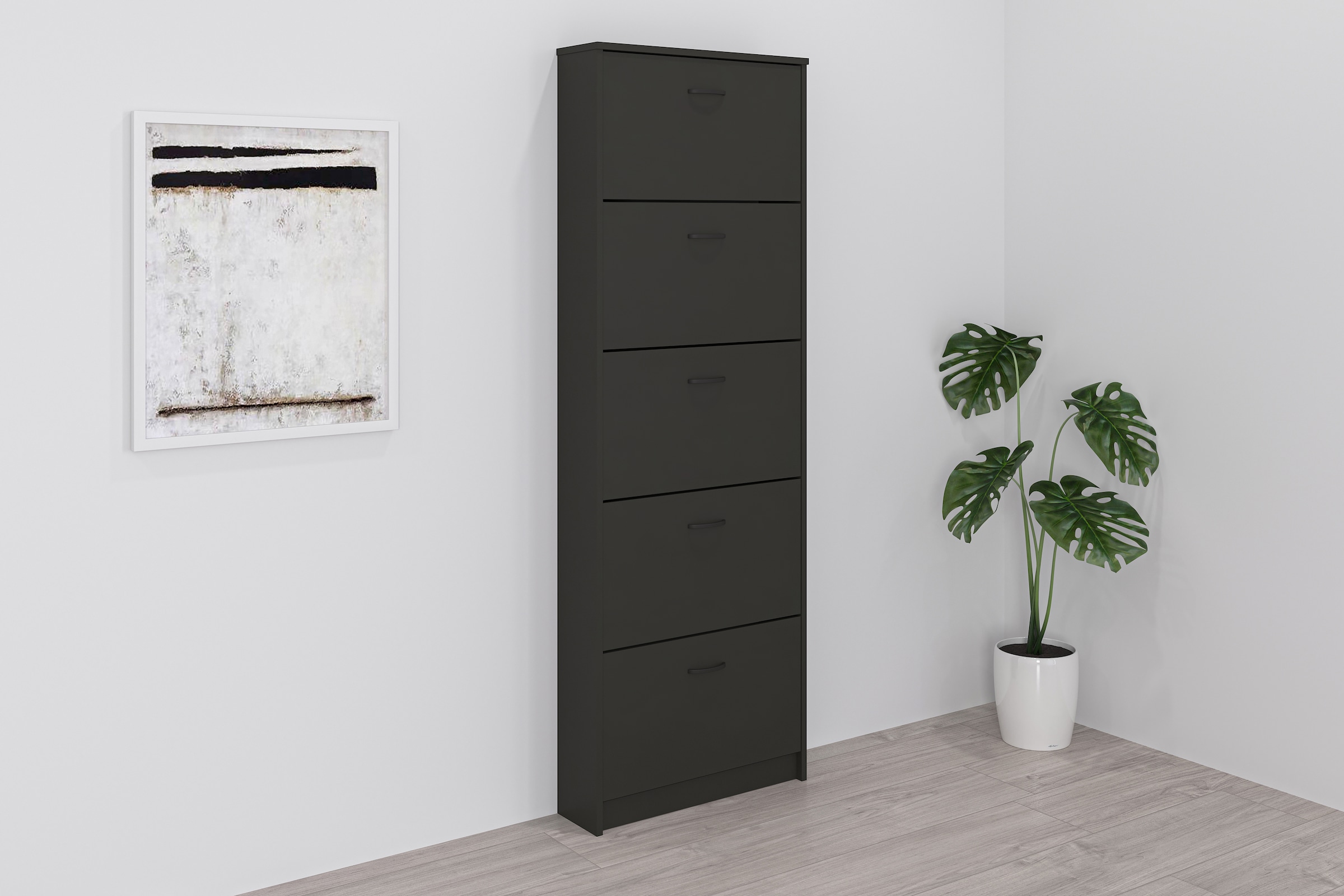 FMD Schuhschrank "Step 5" Schuhkipper mit 5 Schuhklappen, Höhe 168,5 cm, Ti günstig online kaufen