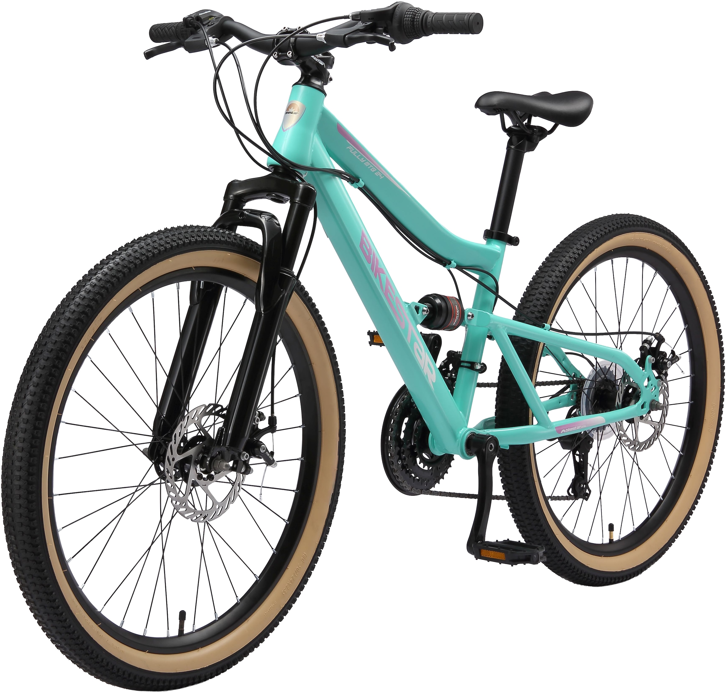 Bikestar Jugendfahrrad, 21 Gang, Shimano, RD-TY21 Schaltwerk, Kettenschaltung