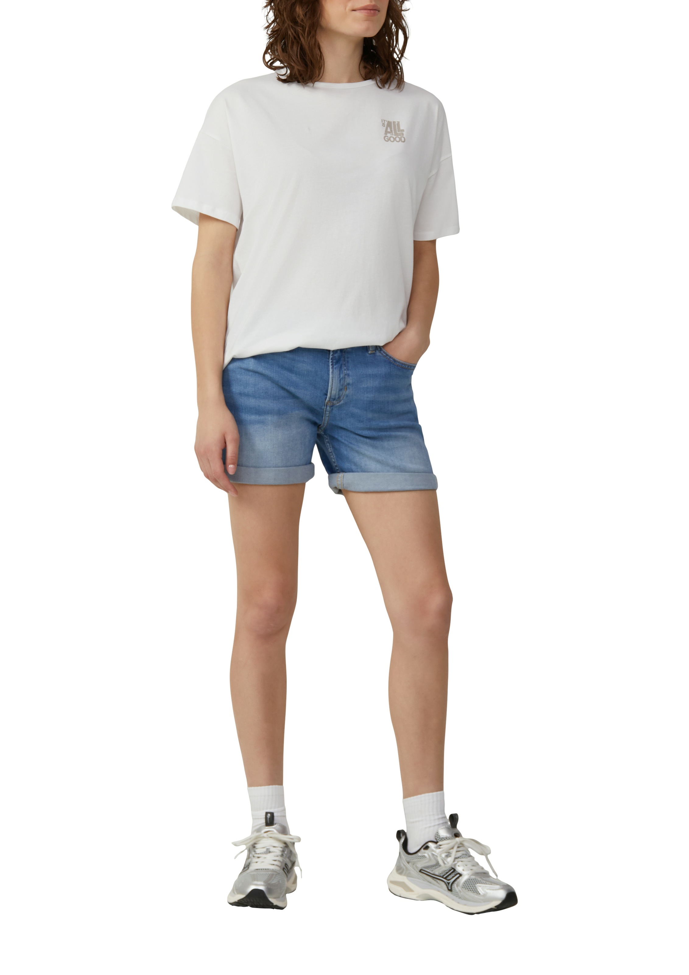 QS Bermudas, Denim, extra kurz günstig online kaufen