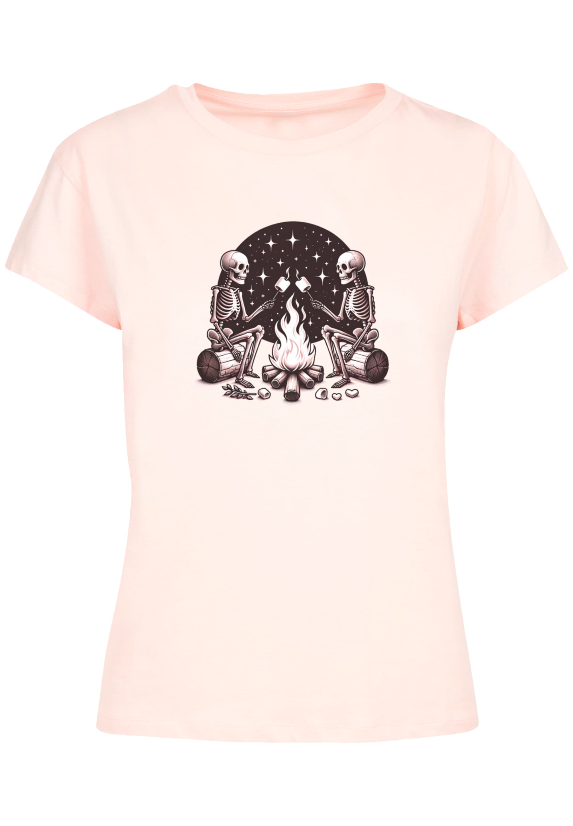 F4NT4STIC T-Shirt »Skelette Lagerfeuer Marshmallow«, Premium Qualität