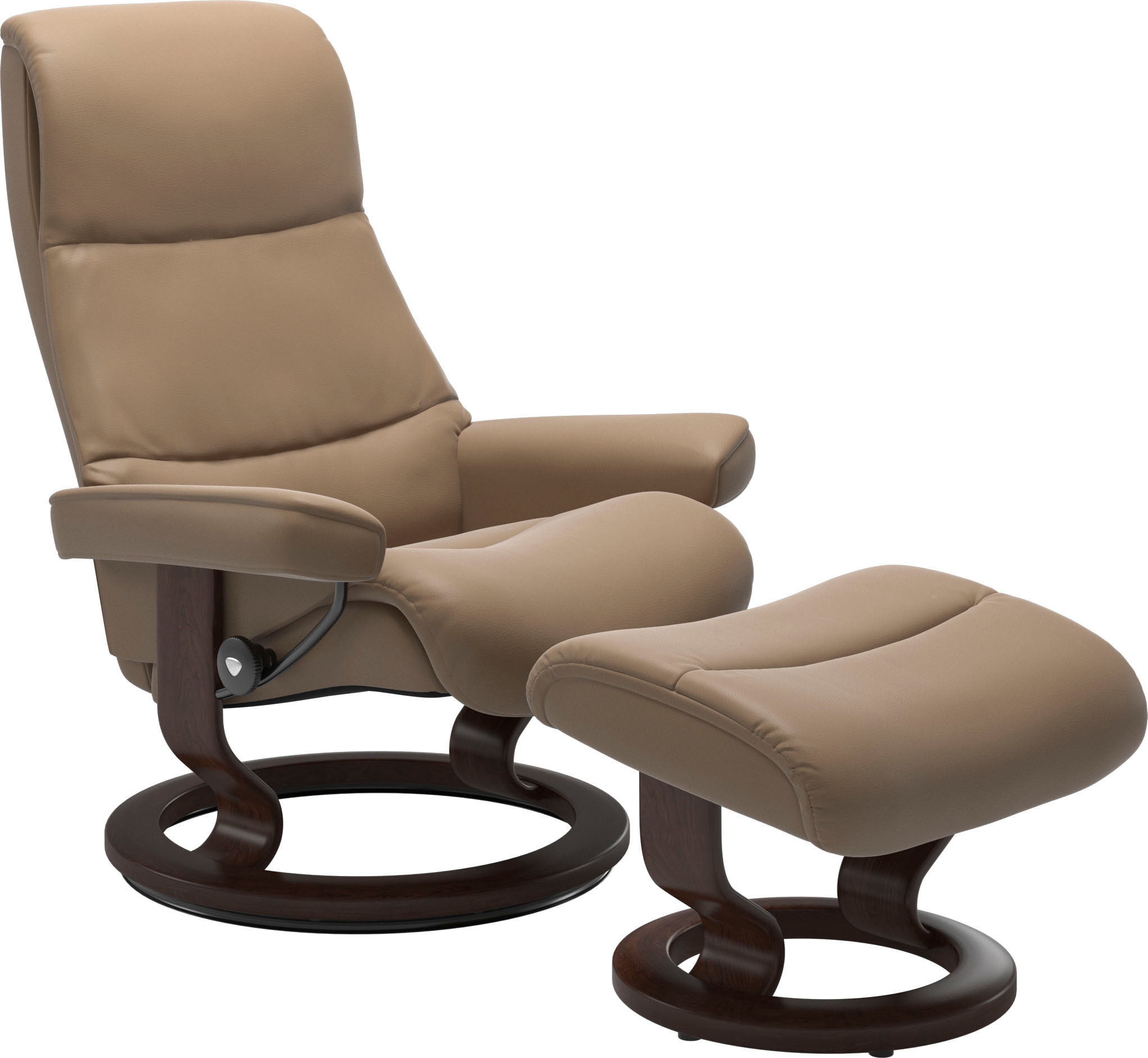 Stressless Fußhocker "View" mit Classic Base,Gestell Braun