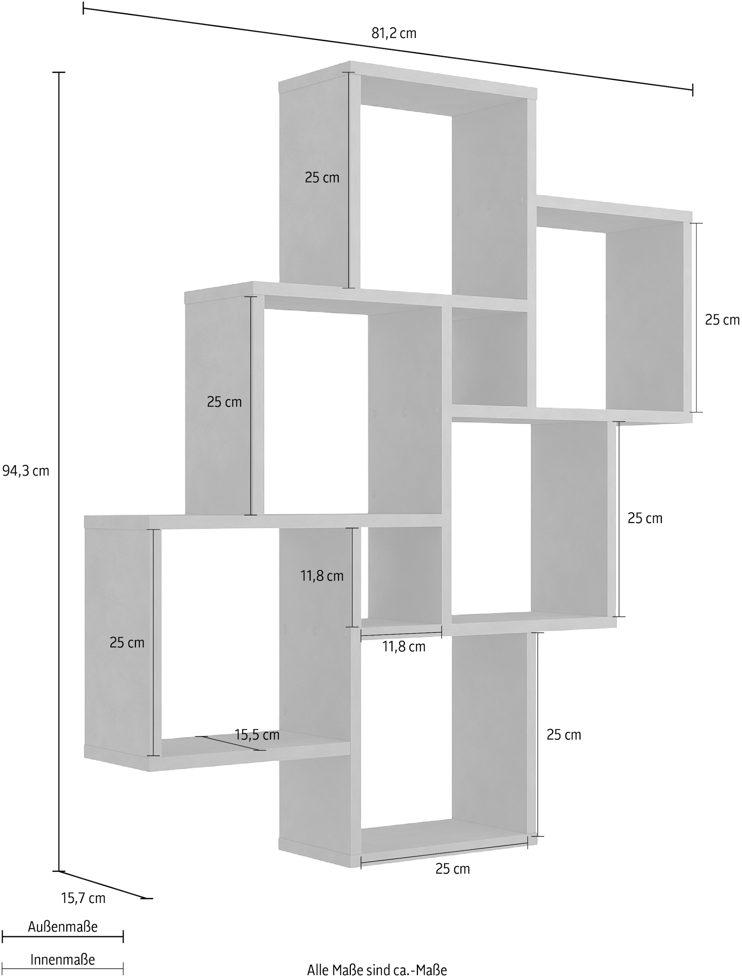 FMD Wandregal »Laurio 2« BAUR | bestellen