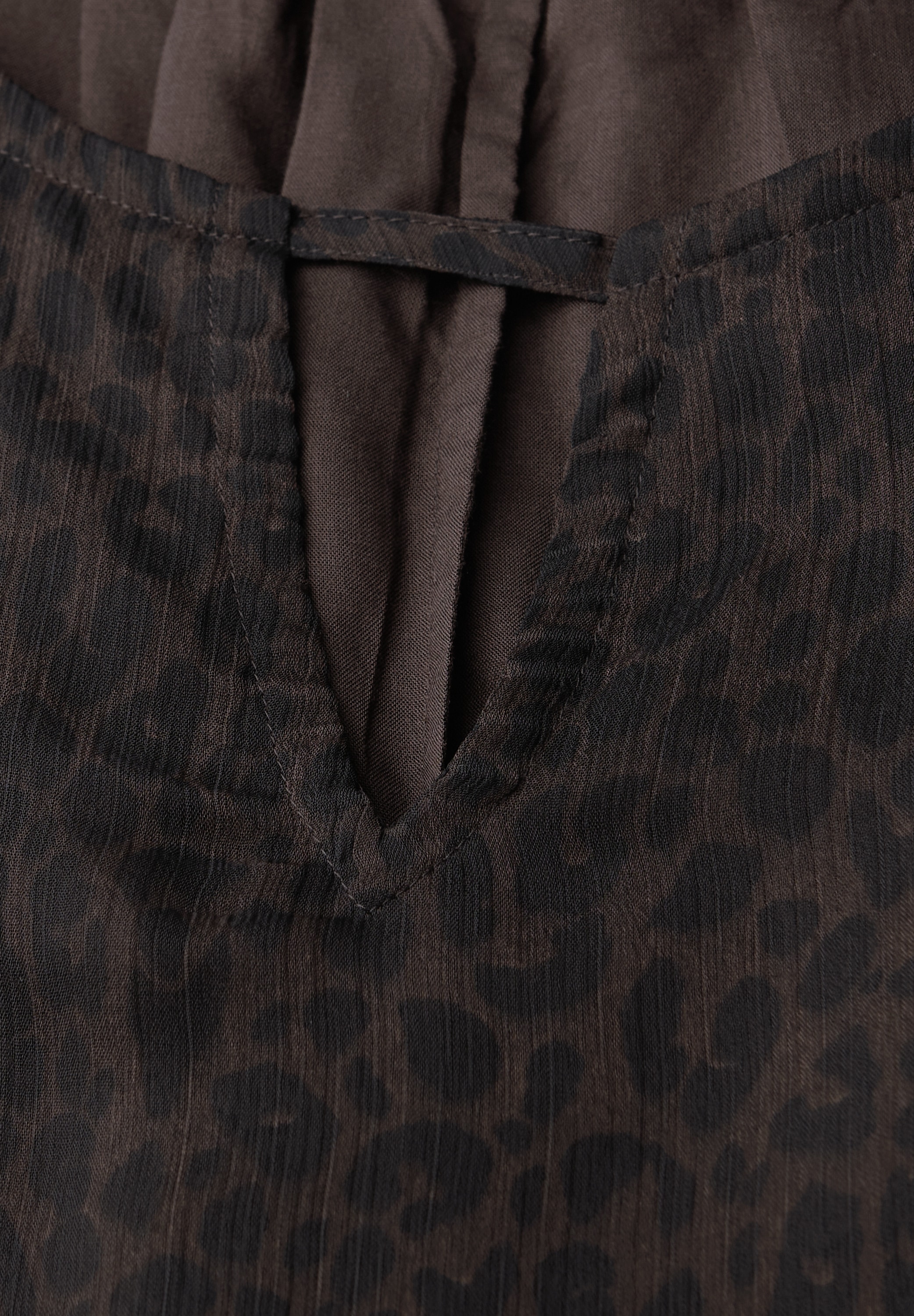 STREET ONE Langarmbluse mit Leomuster