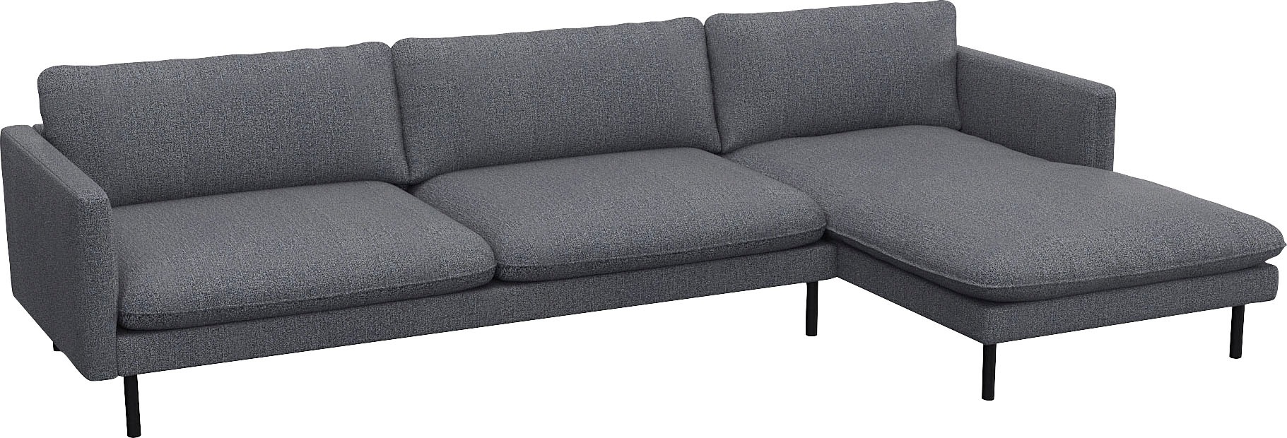 FLEXLUX Ecksofa "Bolzano, elegant und bequem, L-Form", Sitzaufbau mit Kalts günstig online kaufen