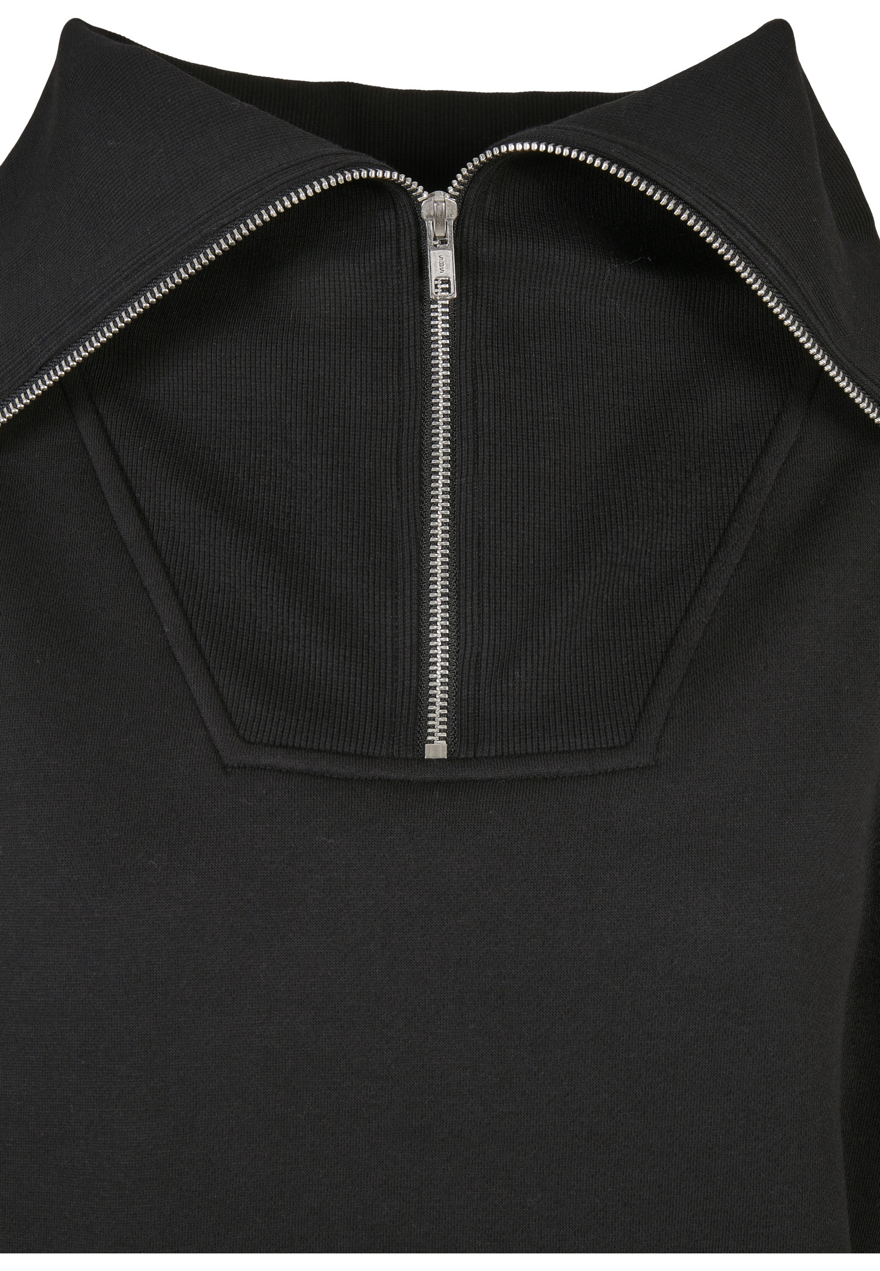 URBAN CLASSICS Sweater »Urban Classics Damen Ladies Oversized High Neck Troyer Crew«, 1 Stk.
