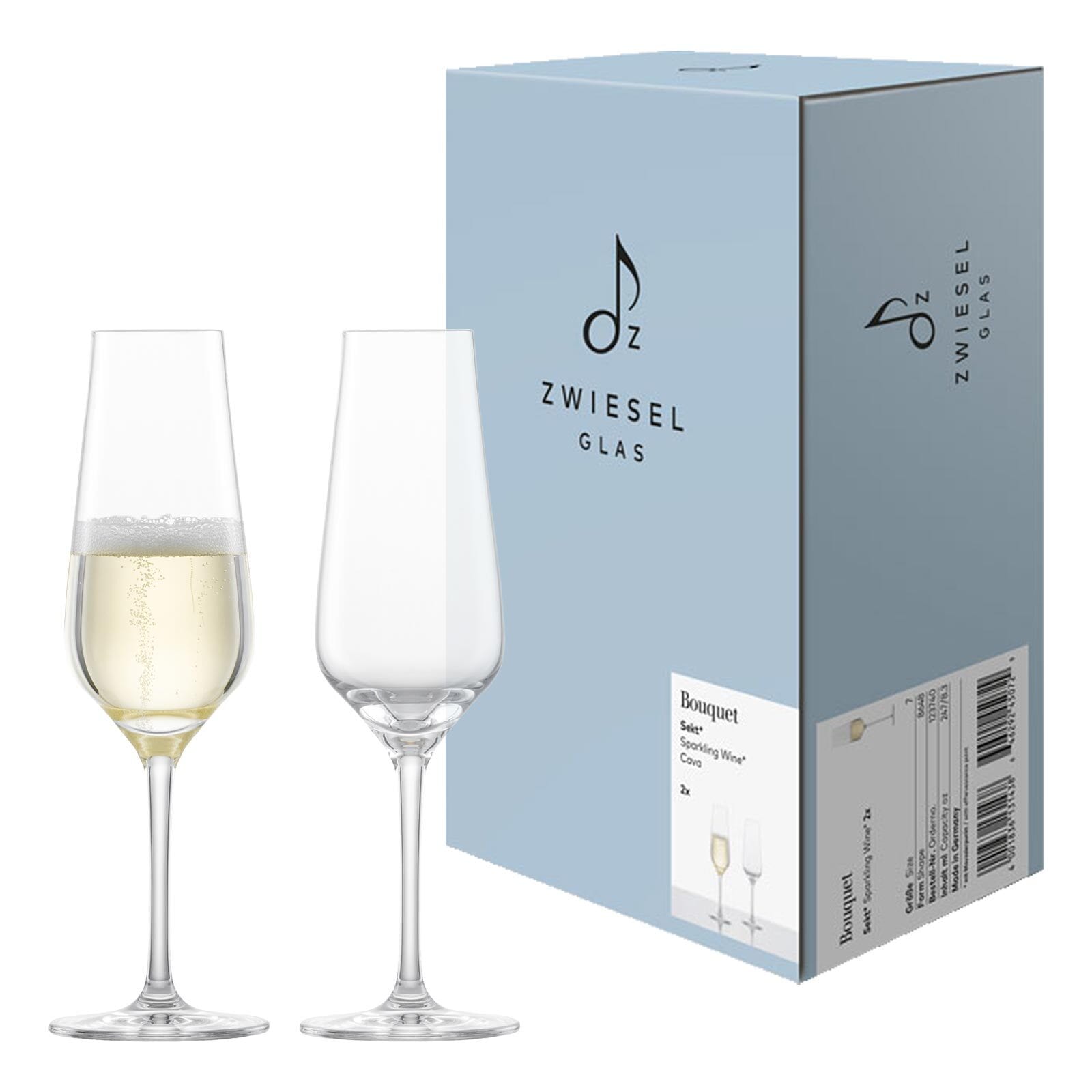 Zwiesel Glas Sektglas »Sektgläser Bouquet 247 ml 2er Set transparent«