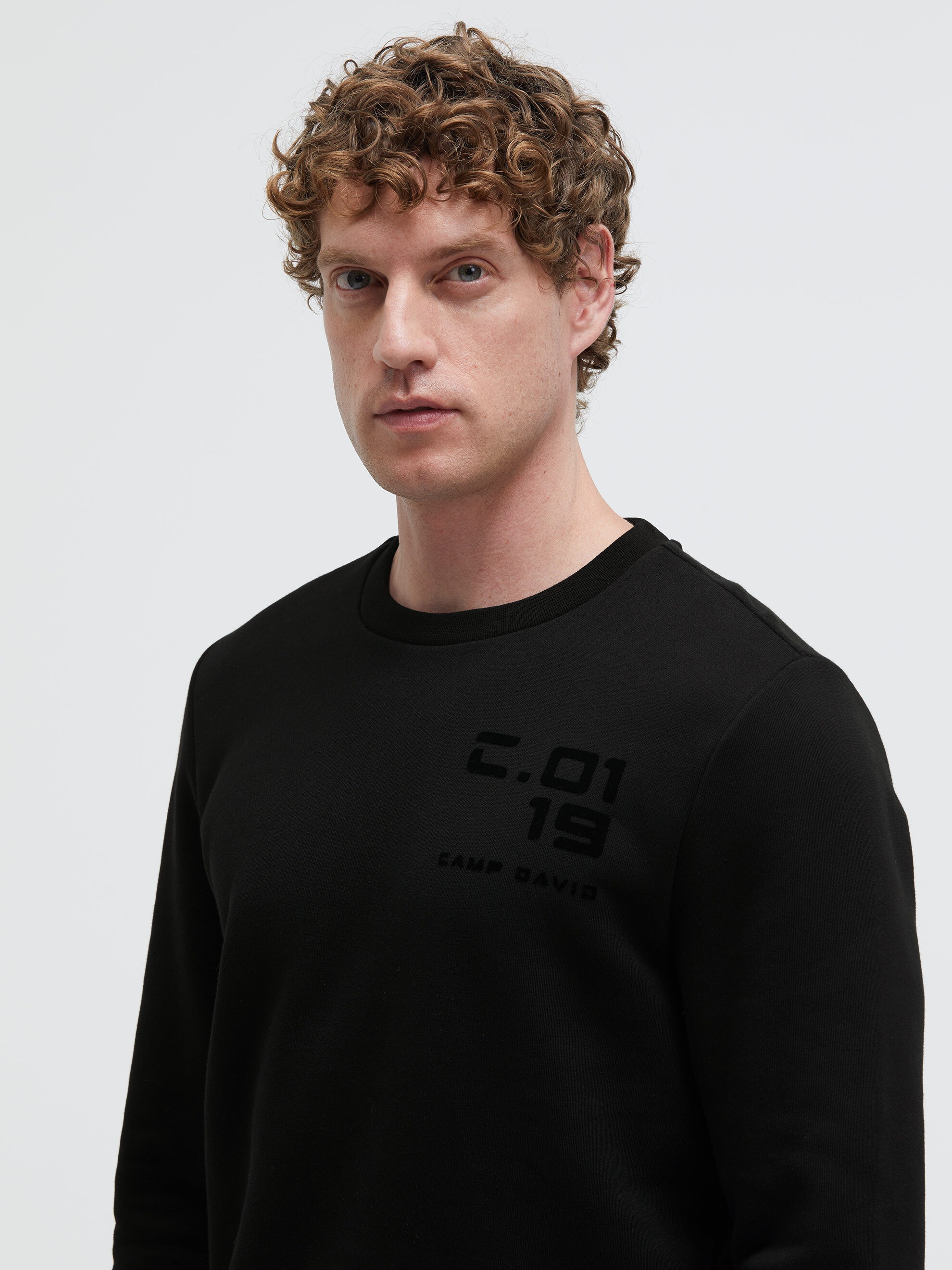 CAMP DAVID Sweater , mit Flock-Print
