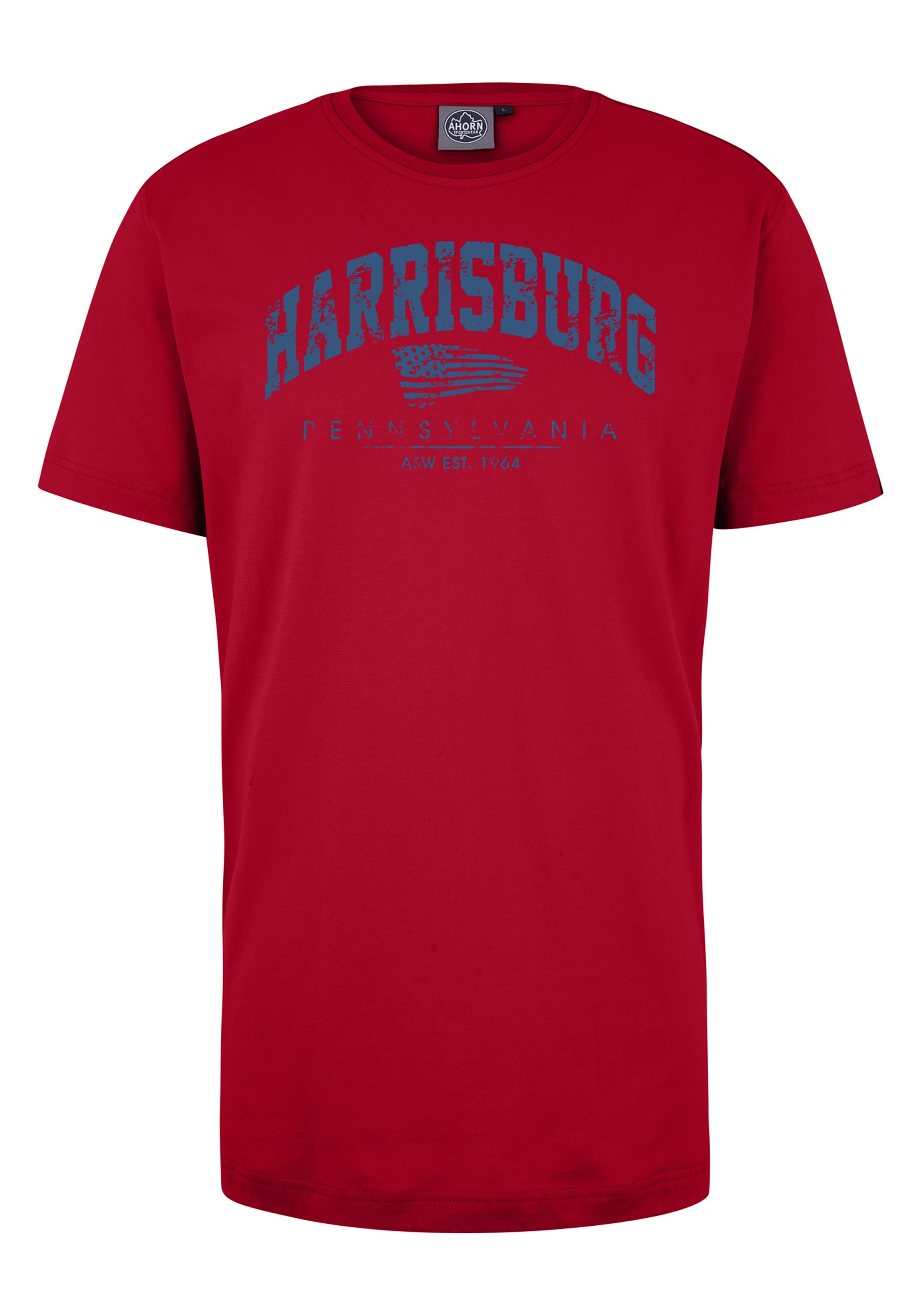 AHORN SPORTSWEAR T-Shirt "HARRISBURG ATLANTIC BLUE", mit modischem Frontpri günstig online kaufen