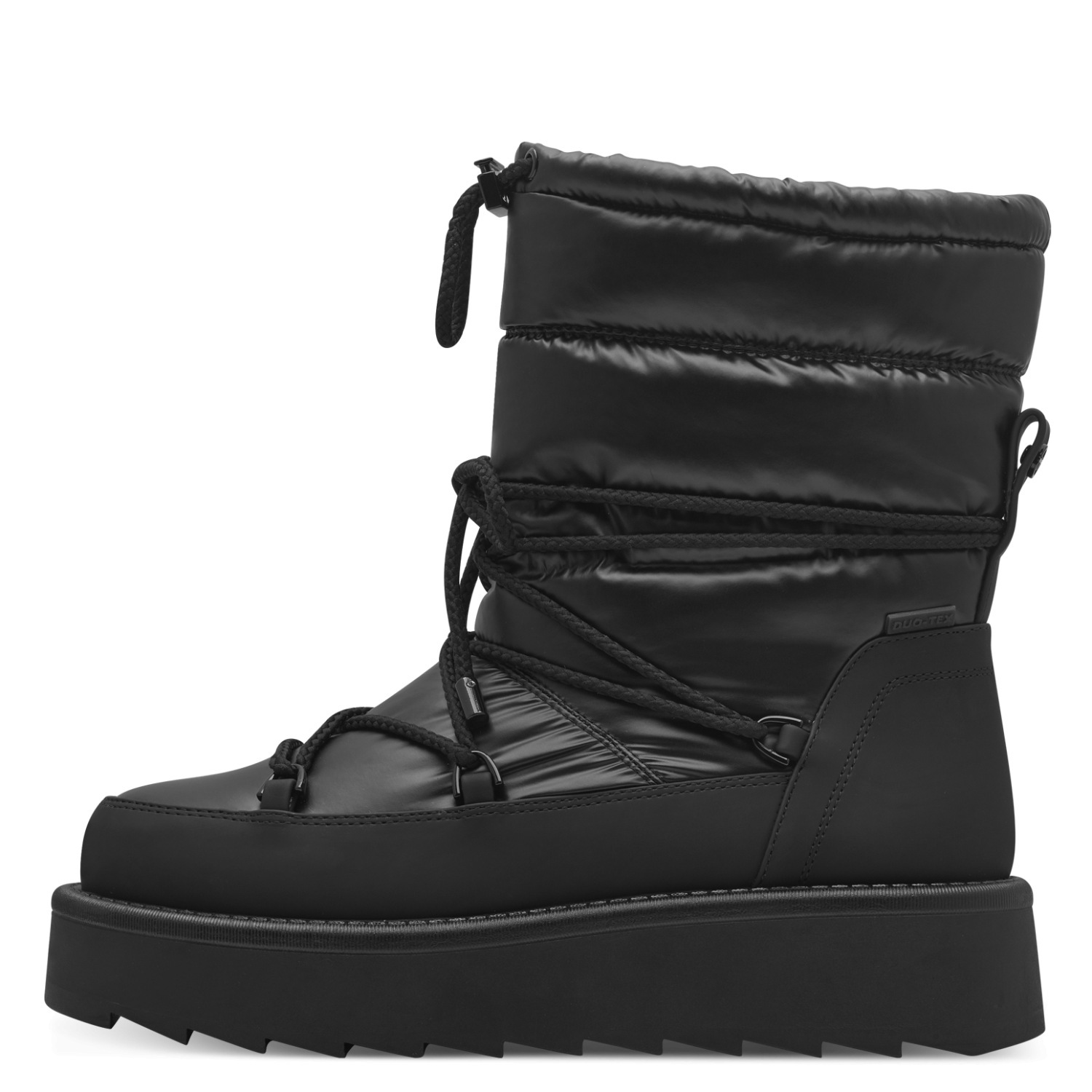 Tamaris Winterboots  Plateau, Winterstiefelette mit aufgesetzter Schnürung und Ösen