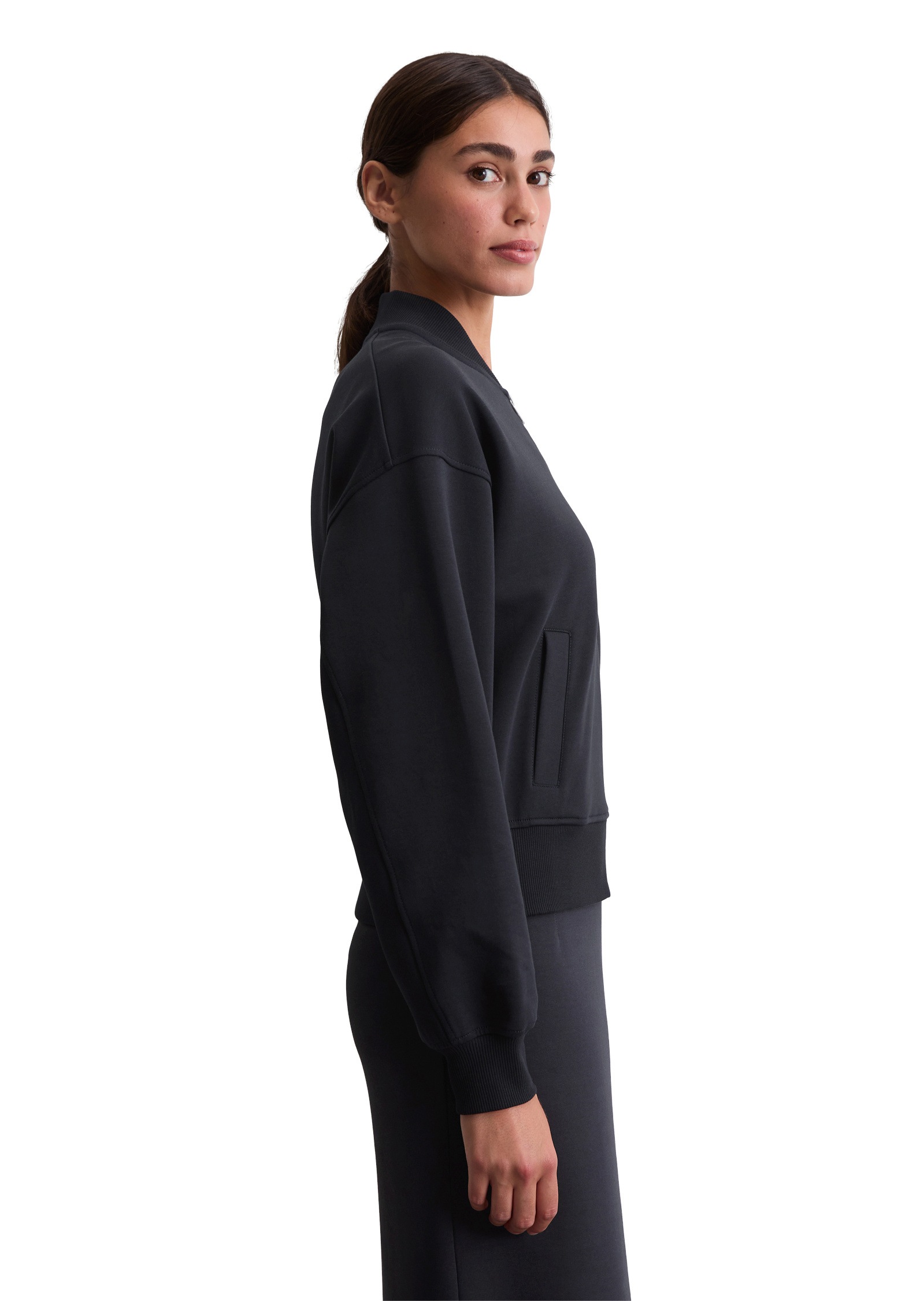 Marc O'Polo Sweatjacke »aus Interlock-Jersey«