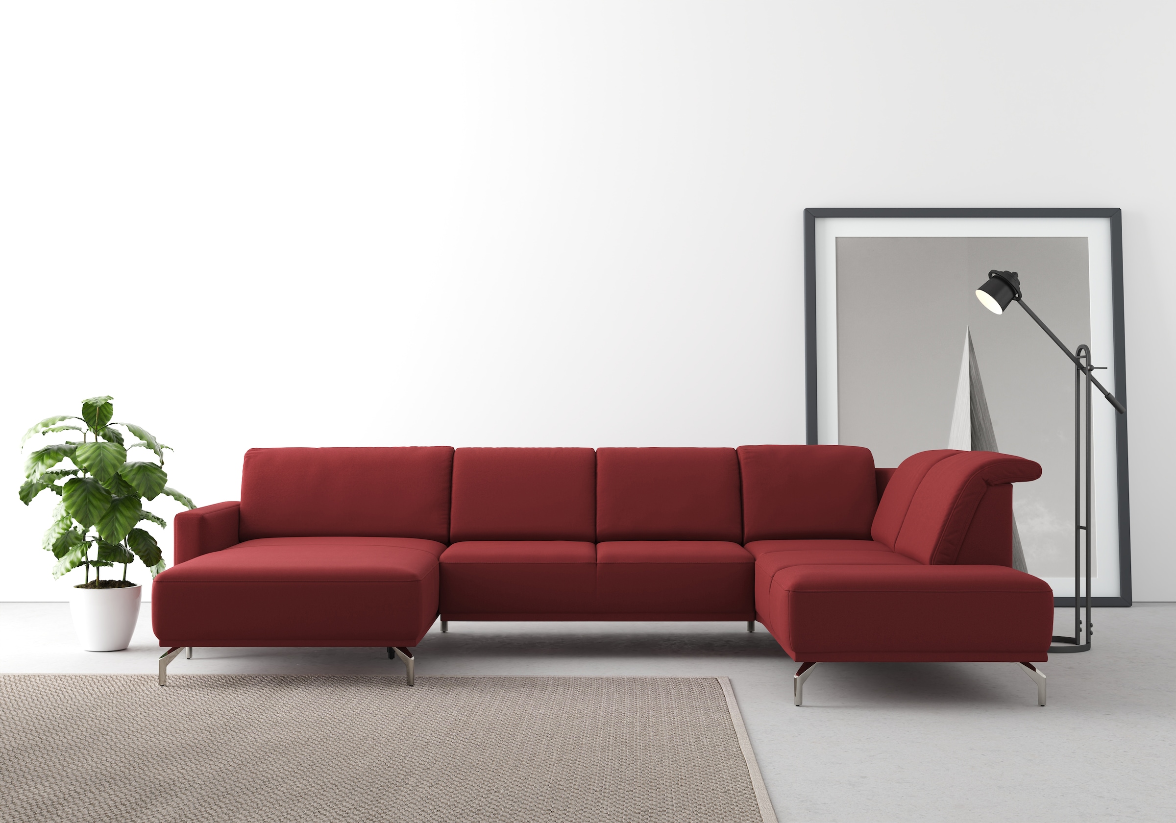 sit&more Wohnlandschaft "Bailando U-Form" wahlweise mit Kopfteilverstellung günstig online kaufen