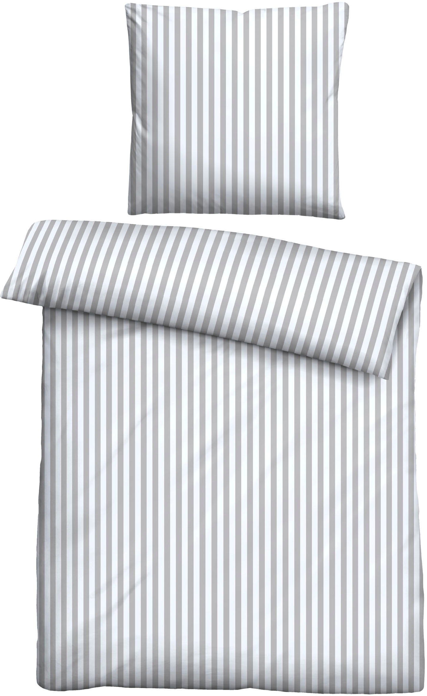 Thumbnail - Castell - Markenbettwäsche Bettwäsche "0070731" 2 Stk. bügelfrei, 100 % Baumwolle, pflegeleicht, ganzjährig, Reißverschl...