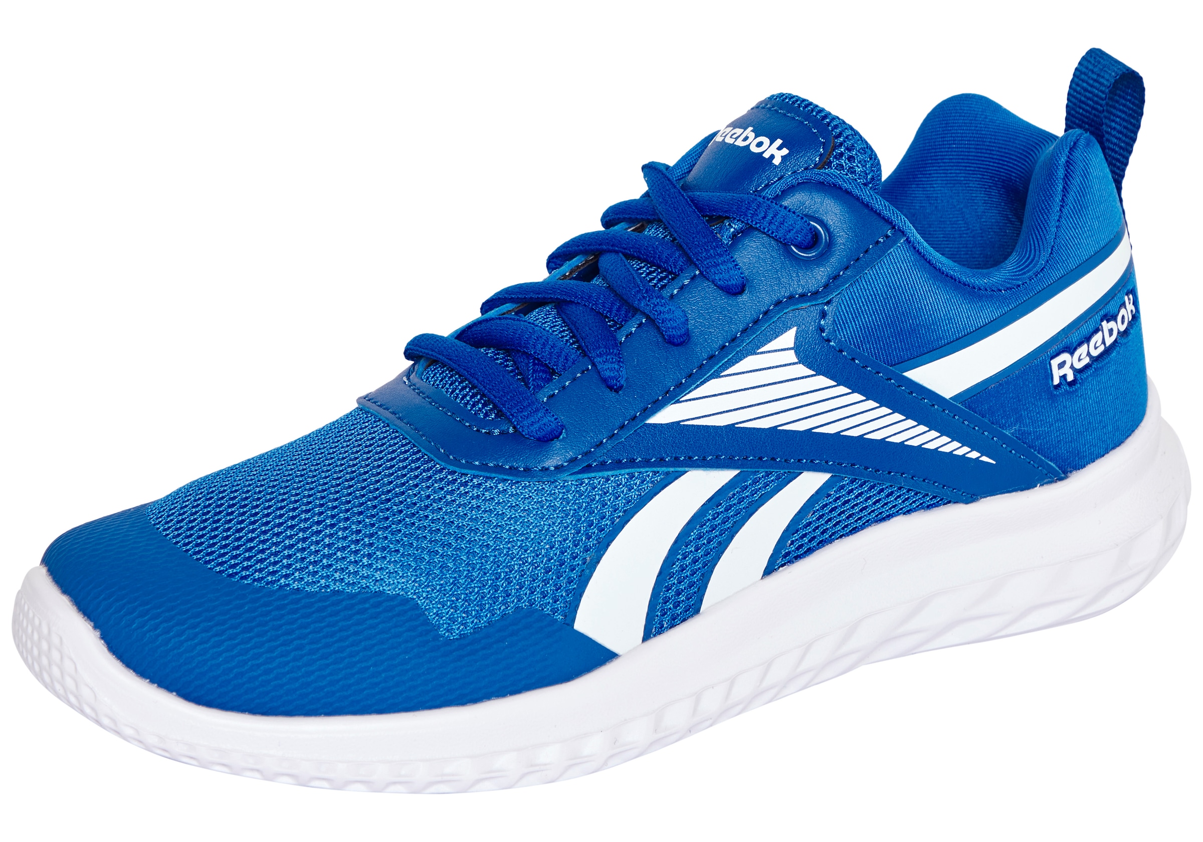REEBOK Kinder Laufschuh "RUSH RUNNER 5", Gr. 37vectorblau, vectorblau, weiß, Synthetik, Textil, Schuhe