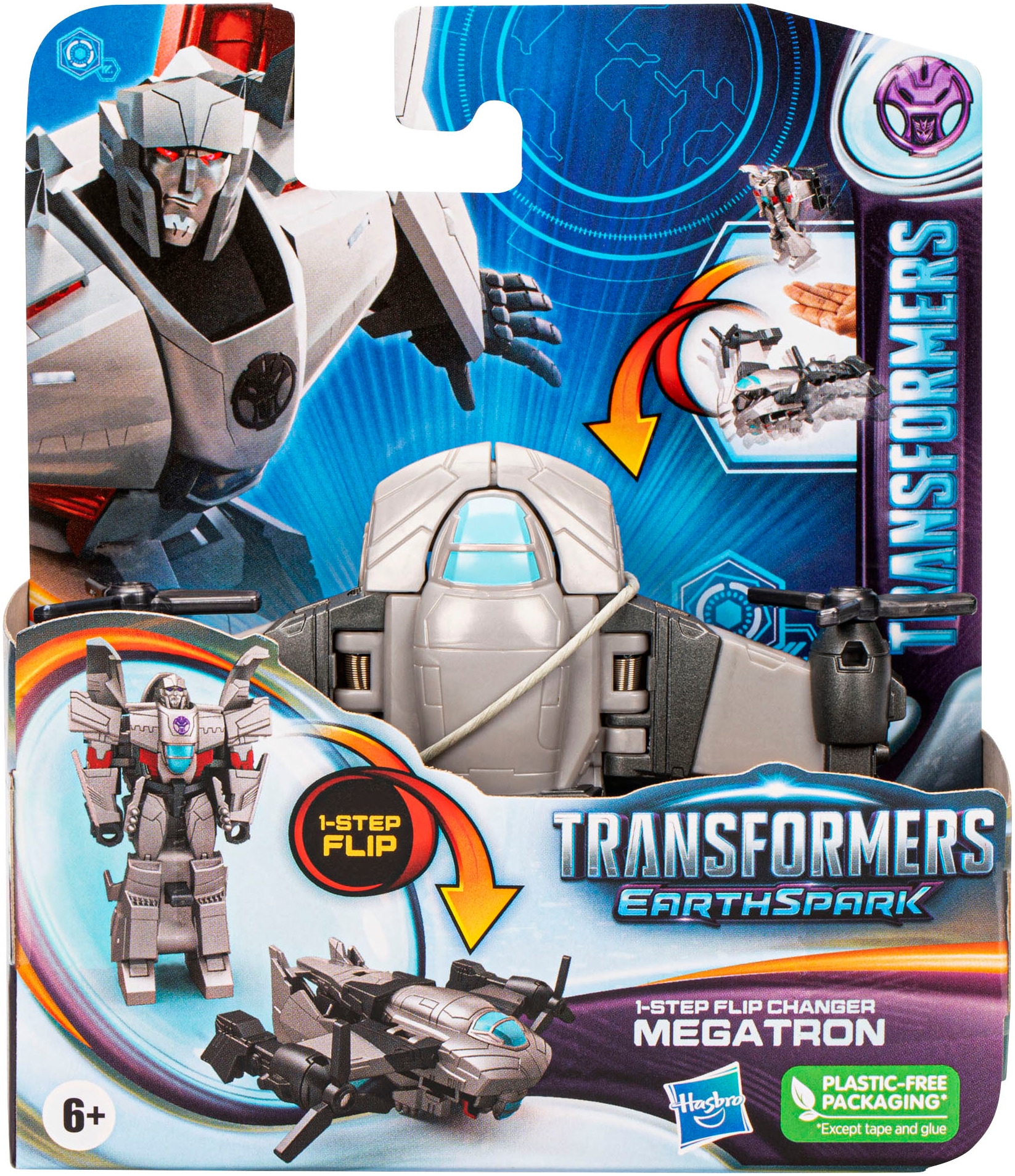 Hasbro Actionfigur »Transformers EarthSpark, 1-Step Flip Changer Megatron«