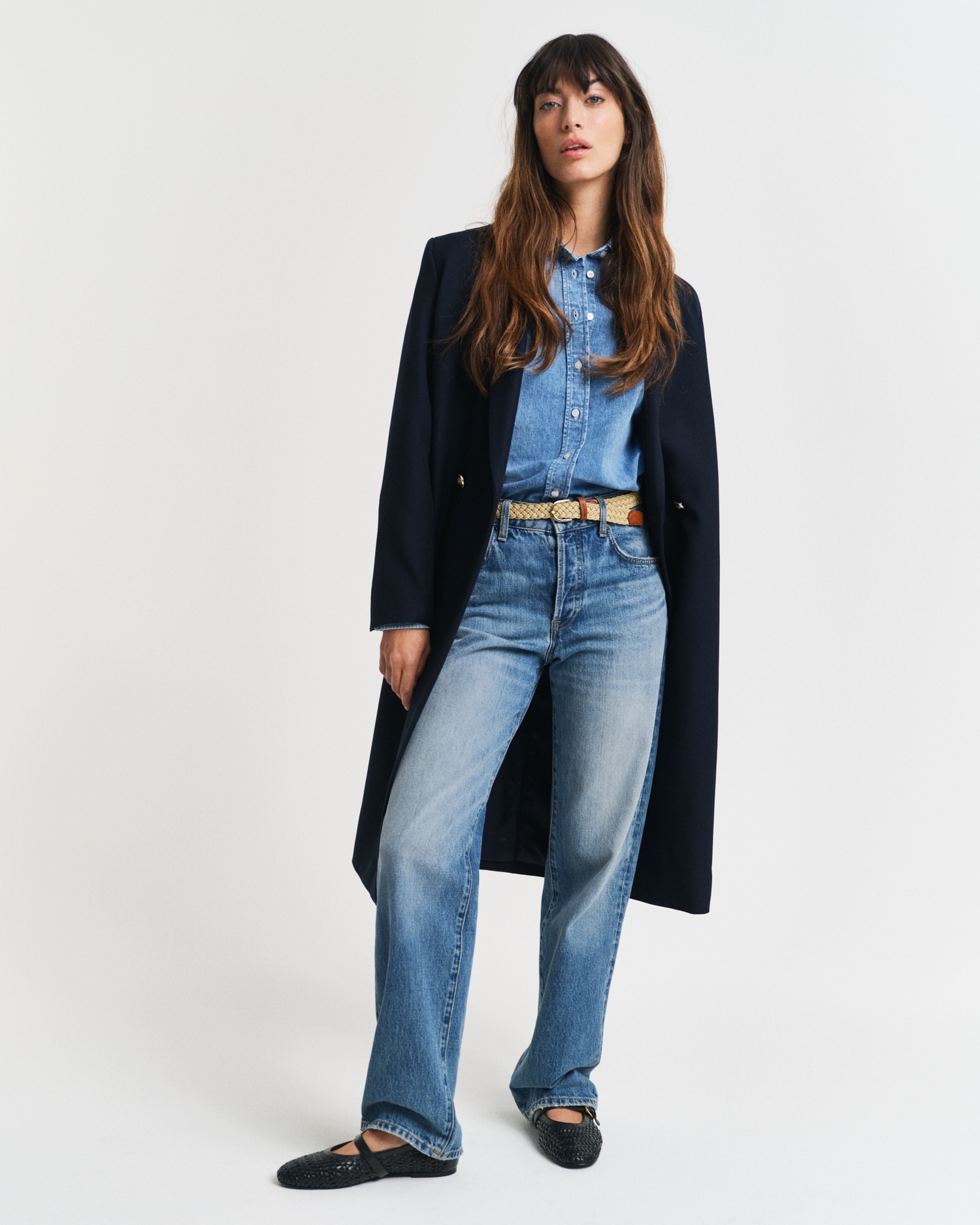 Gant Jeansbluse »REG DENIM SHIRT«, mit modischer Waschung