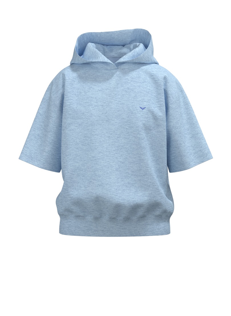 Trigema Kapuzensweatshirt "TRIGEMA Kurzarm Cropped Hoodie" günstig online kaufen