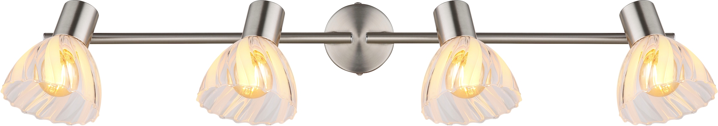 GLOBO LIGHTING Deckenspot »ZACHERY« E14 1 Stk. Strahler mit Chrom, Glas, schwenkbar