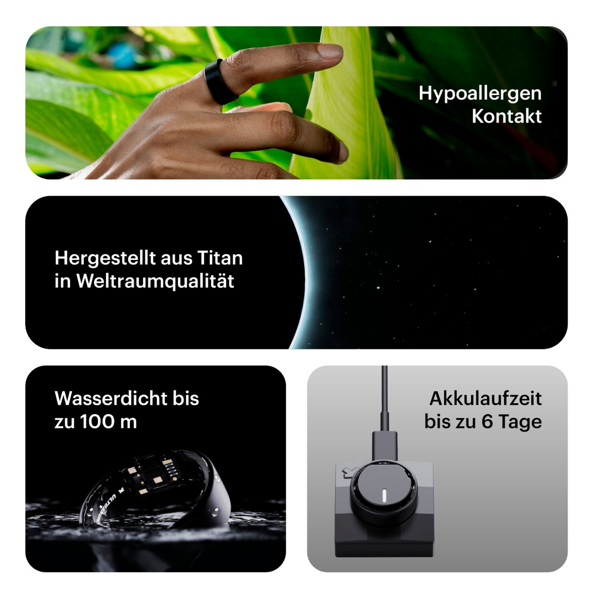 Ultrahuman Activity Tracker »Ring AIR - Größe 14«