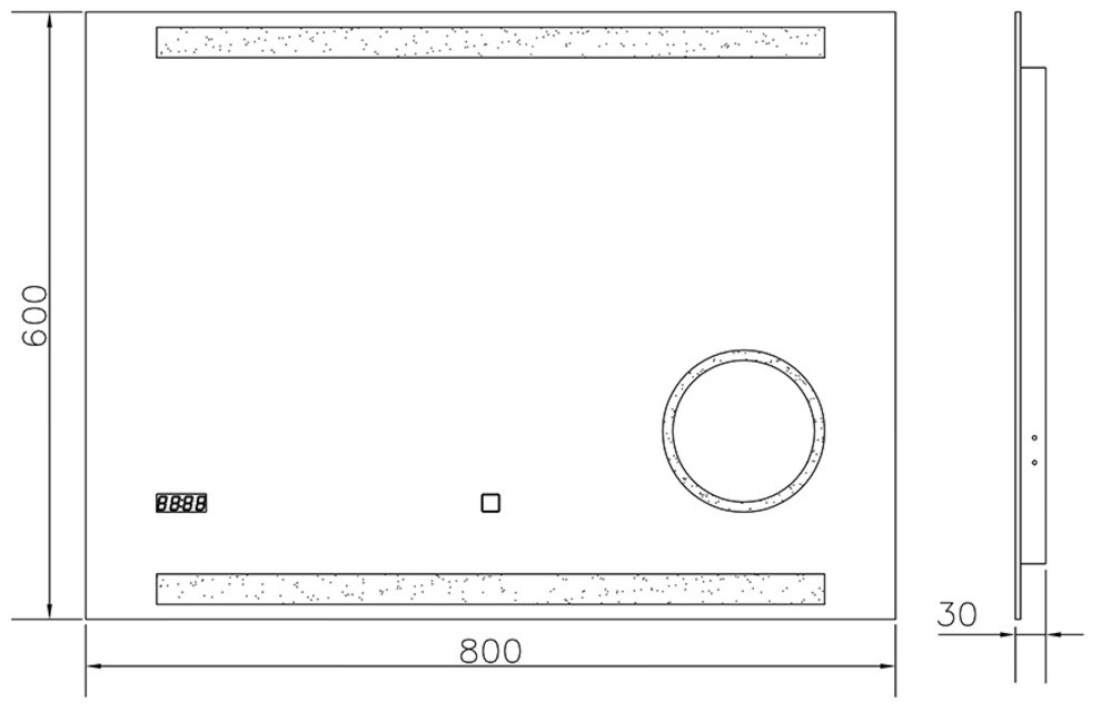 Talos LED-Lichtspiegel »King«, 80x60 cm, energiesparend