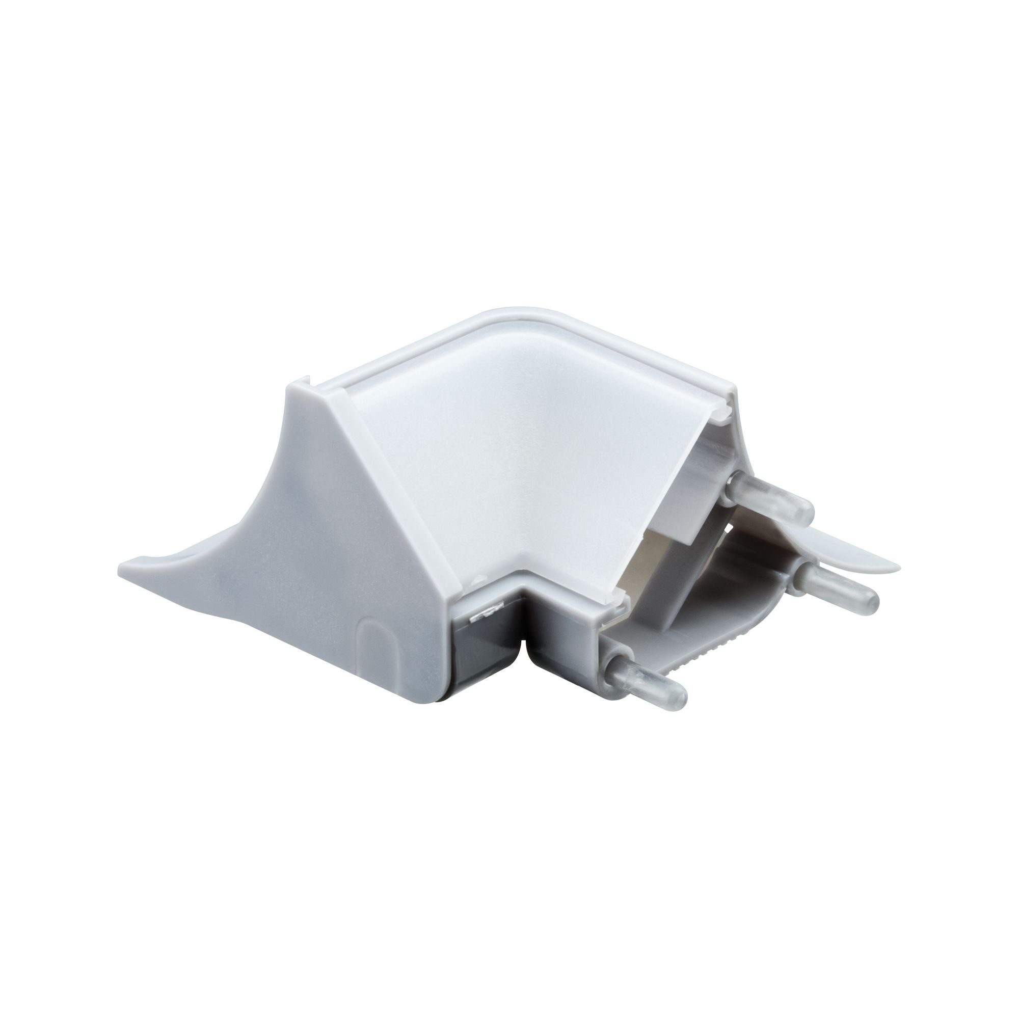 LED-Streifen Corner Profil Outside Edge 2er Pack Grau, Kunststoff Grau, Kunststoff