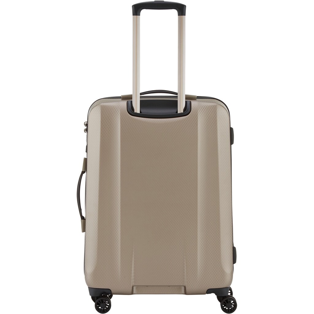 TITAN® Hartschalen-Trolley »Xenon Deluxe, 67 cm, Champagne«, 4 Rollen