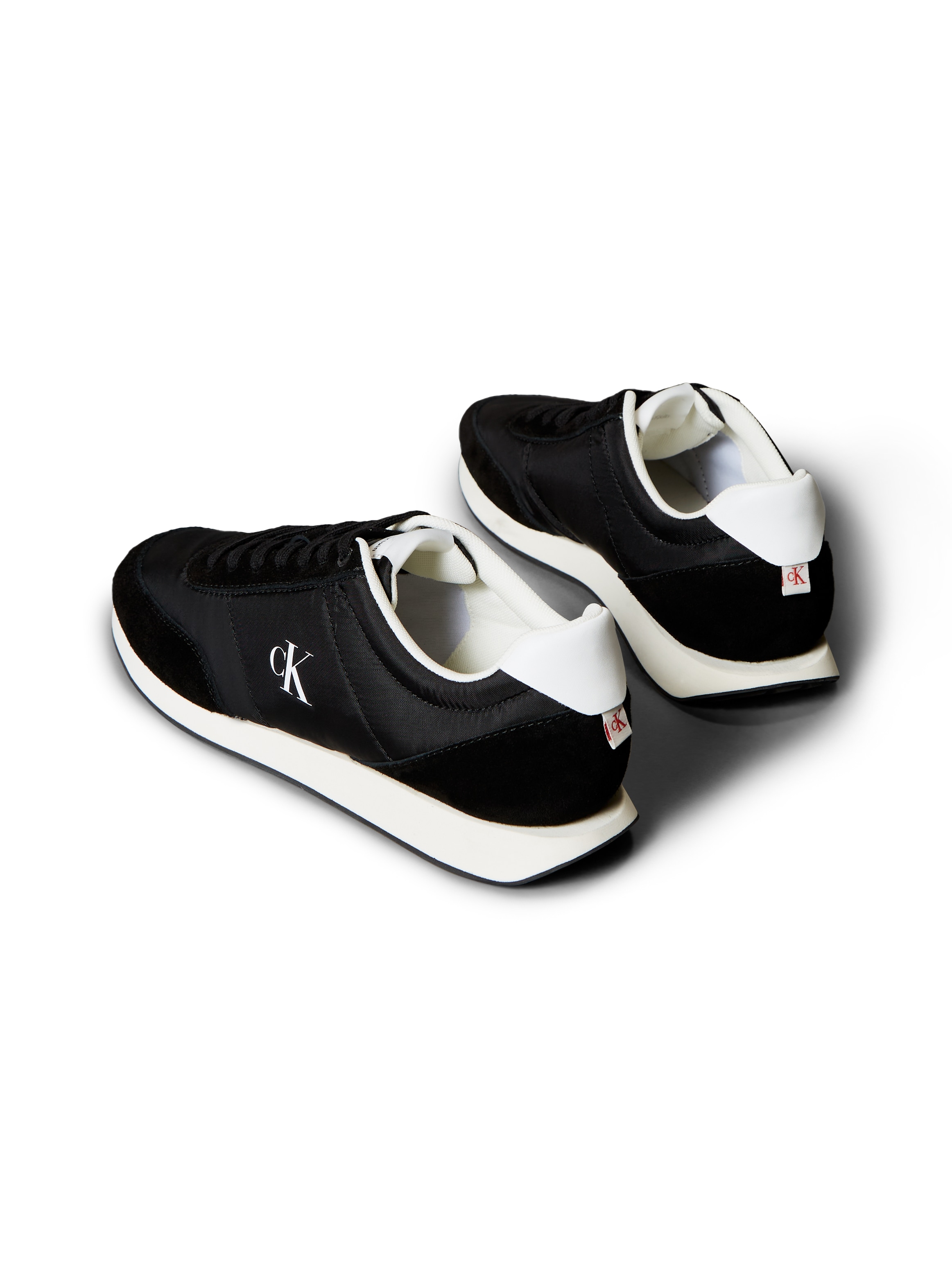 Calvin Klein Jeans Sneaker »RETRO RUNNER ESS MIX MAT«, Runner-Sneaker, Freizeitschuh, Halbschuh mit seitlichem CK-Logo