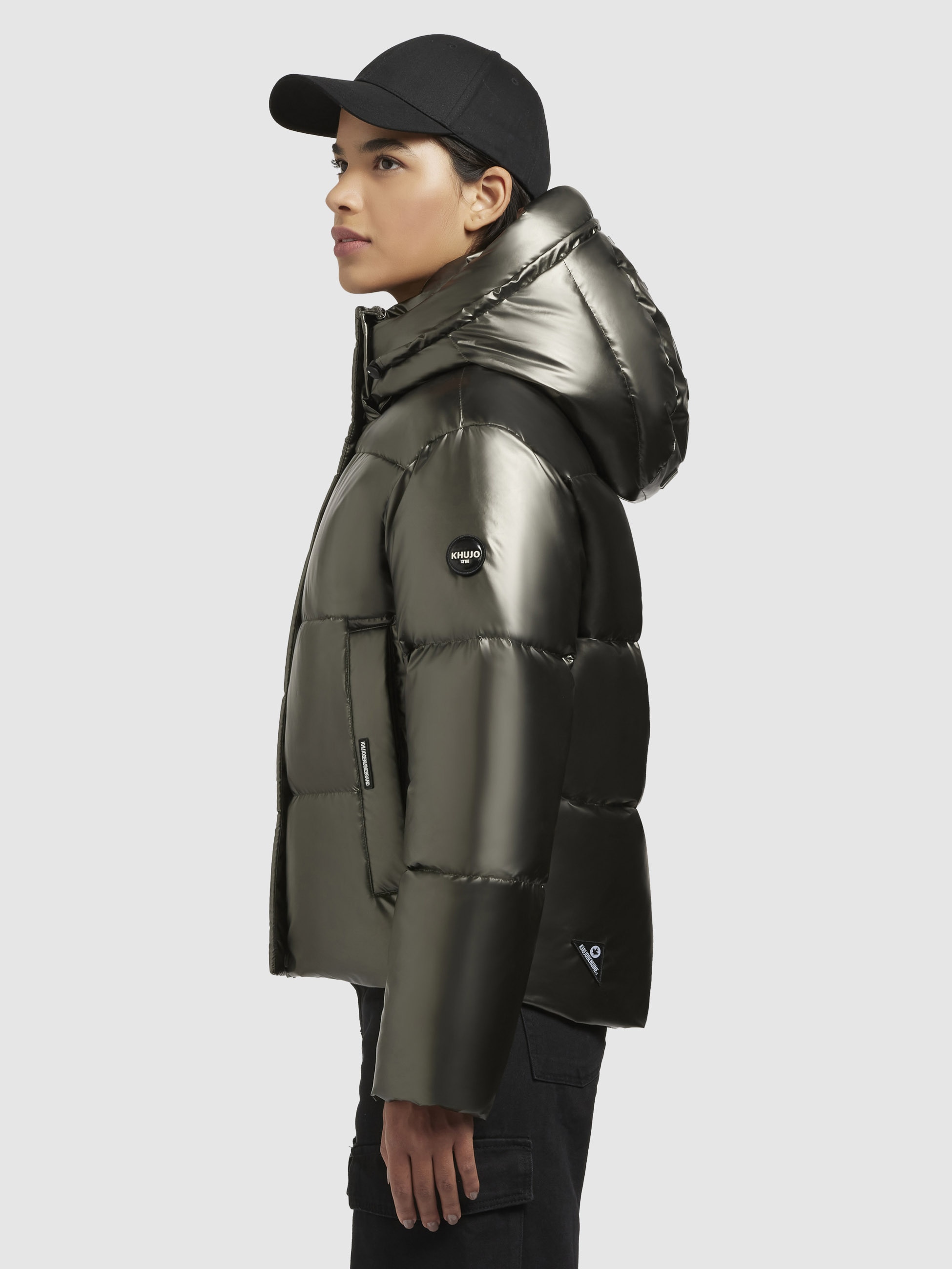 khujo Steppjacke »DEVINA SHINY«, mit Kapuze