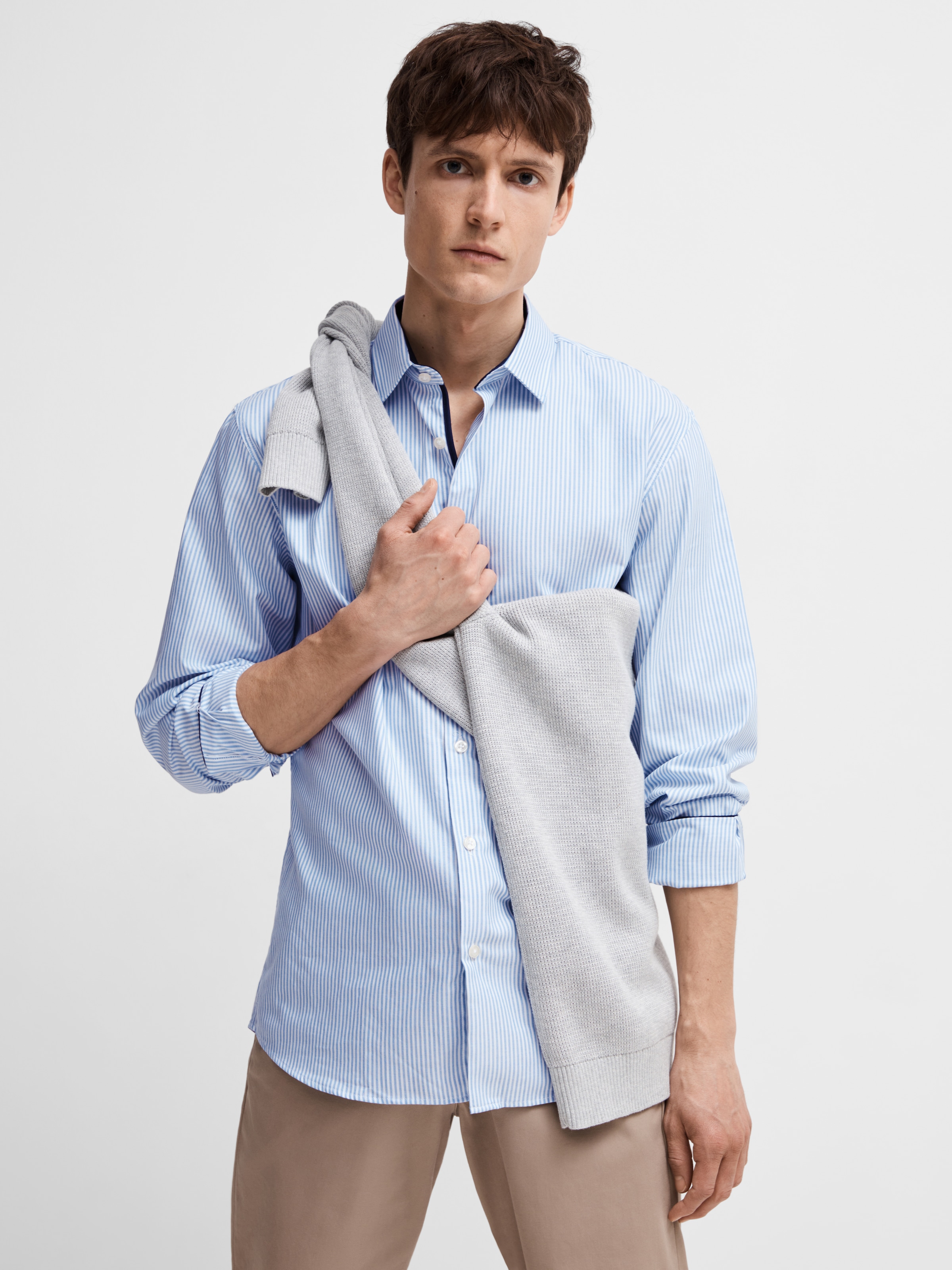 SELECTED HOMME Langarmhemd »SLHSLIMNEW-MARK SHIRT LS NOOS«