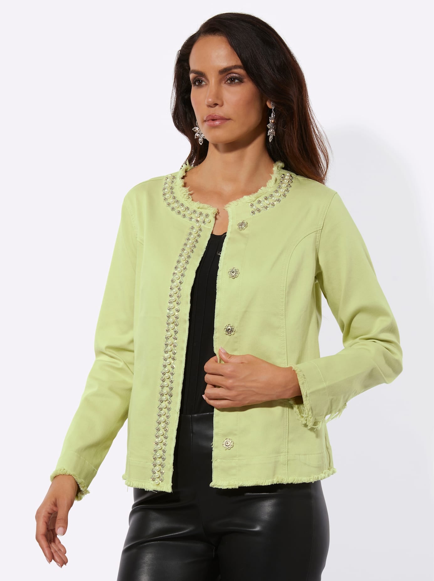 creation L Jeansblazer "Lyocell-Baumwoll-Mix-Blazer" günstig online kaufen