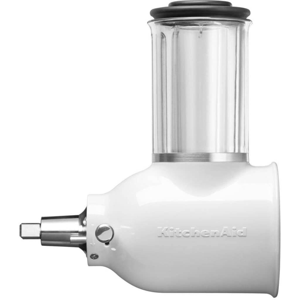 KitchenAid Küchenmaschine »5KSM175PSECU+5KSMVSA CONTOUR SILVER«, mit Gratis Gemüseschneider und 3 Trommeln (Wert ca. 129,- UVP)