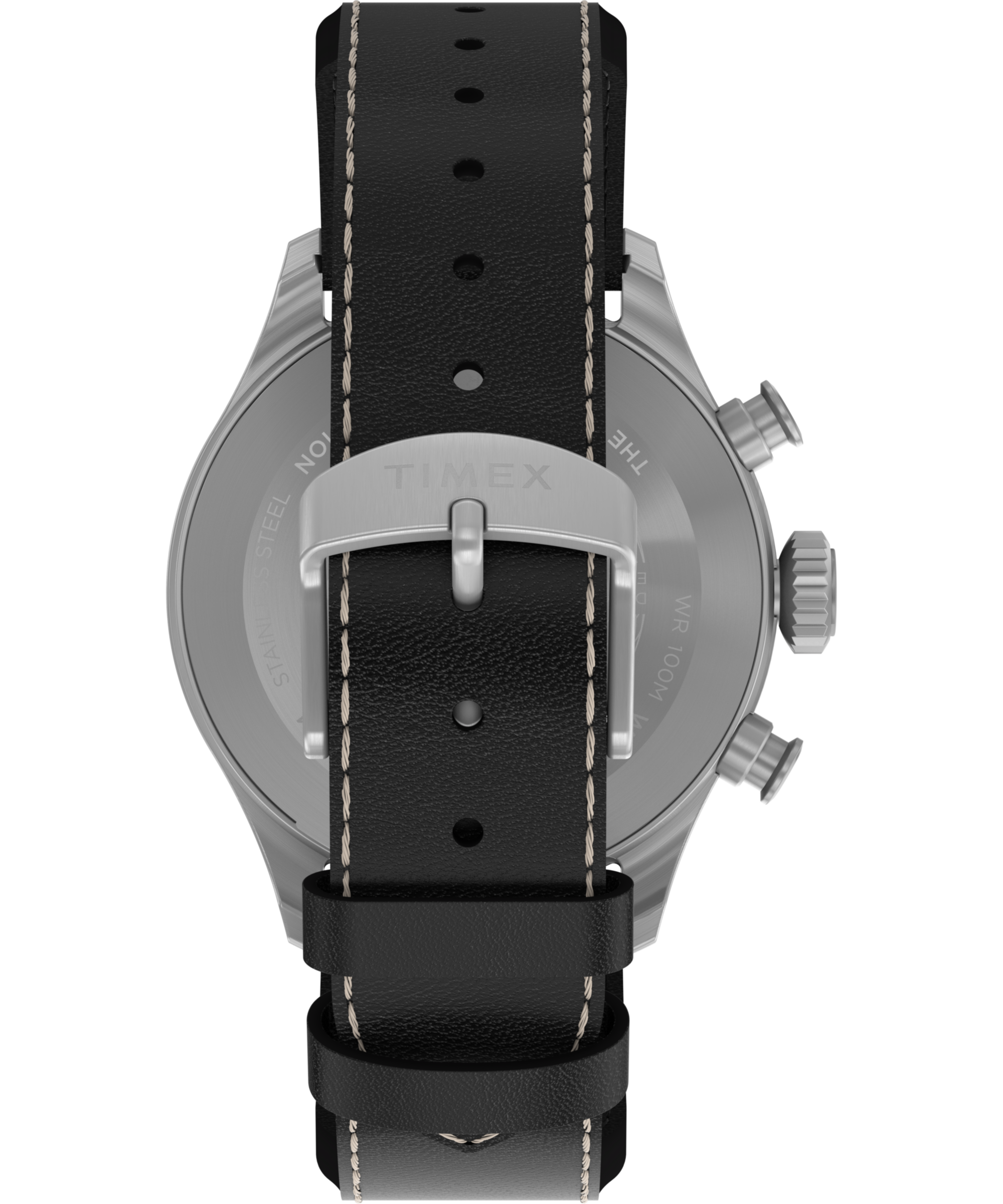 Timex Chronograph »WATERBURY ACE« Quarzuhr, Armbanduhr, Herrenuhr, Lederarmband, Stoppfunktion, Datum