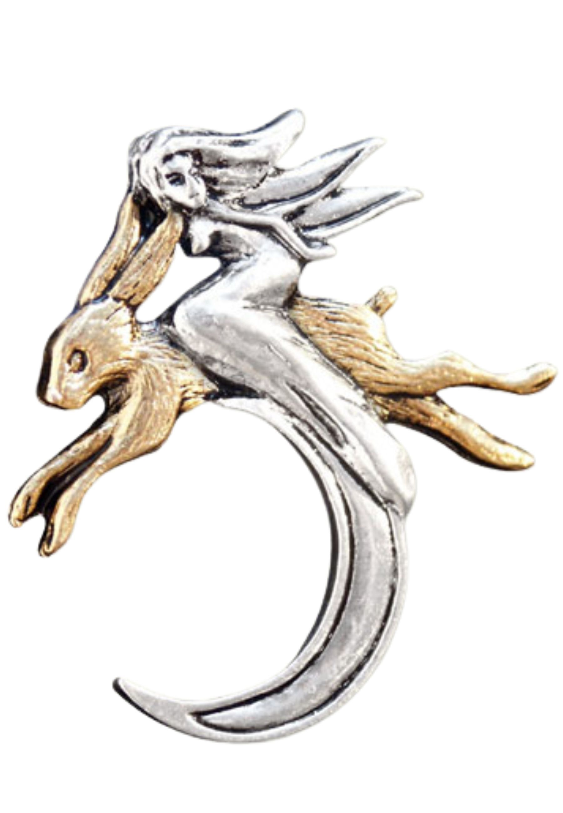 Adelia´s Amulett »Amulett Anhänger Talisman Amulett Anhänger Talisman« ()  Mondspringer – Symbol für Intuition & Selbsterkenntnis