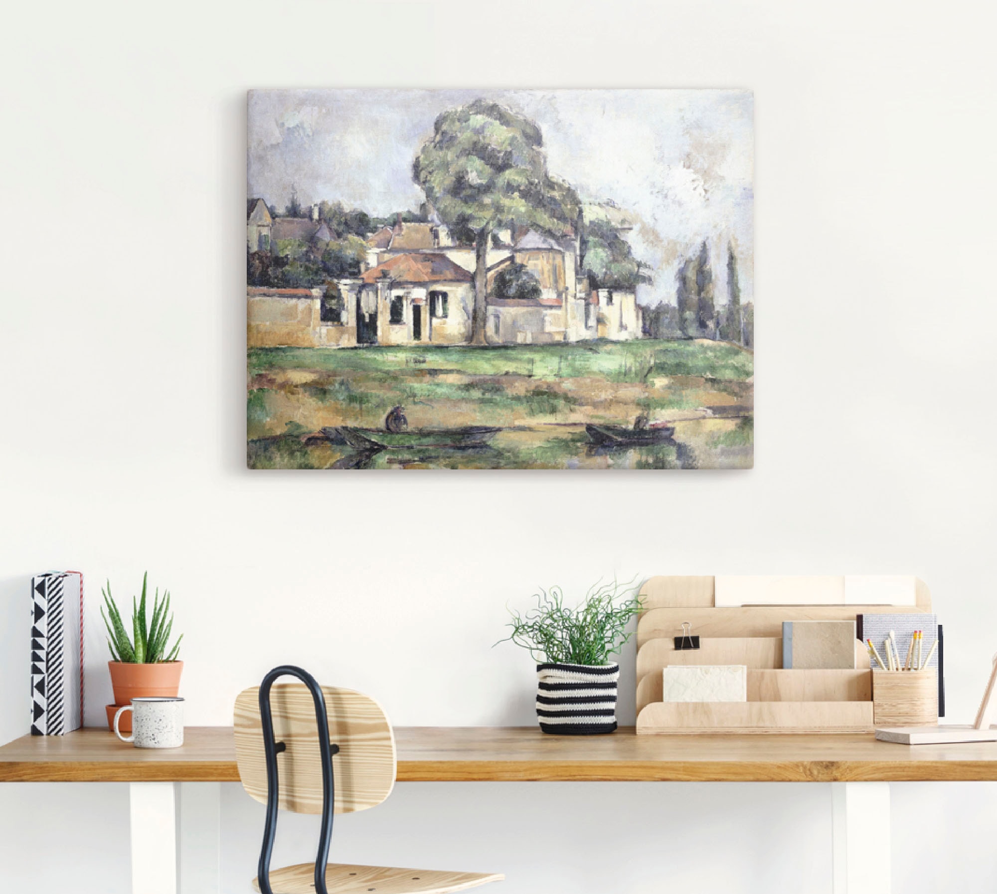 Artland Wandbild »Stillleben mit Äpfeln und Orangen«, Gebäude, (1 St.), als Leinwandbild, Wandaufkleber oder Poster in versch. Größen