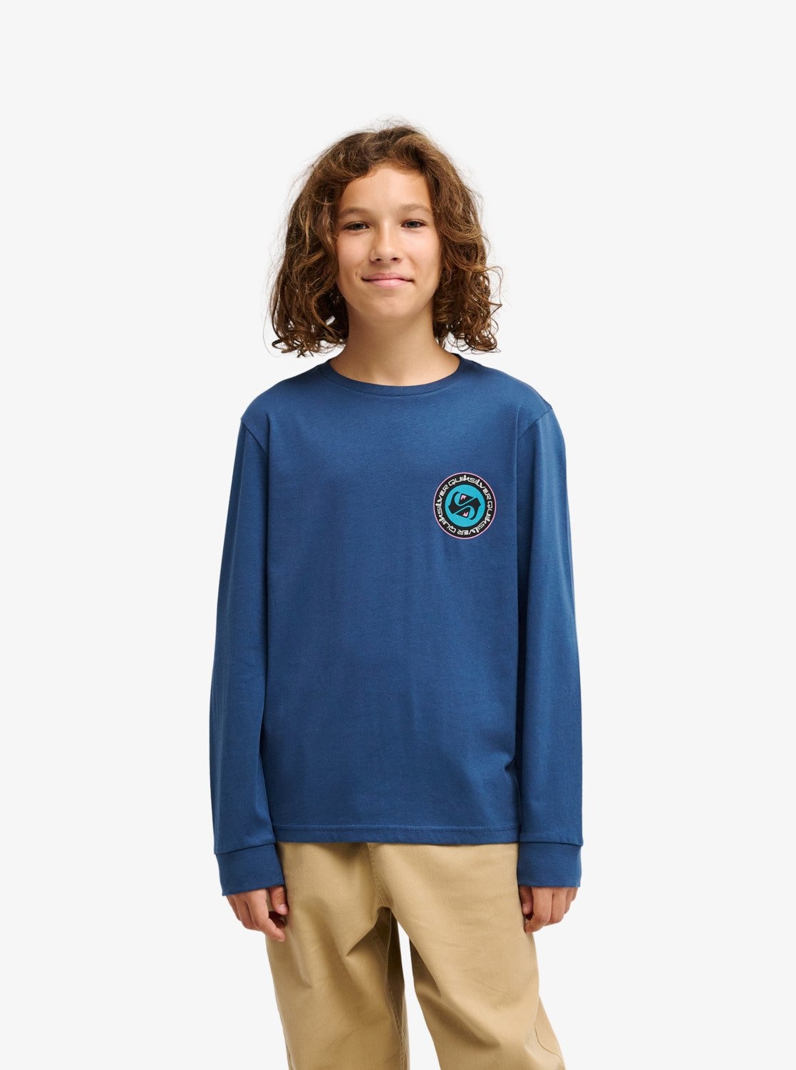 Quiksilver Langarmshirt "EV DUALITY LS Y" für Kinder, sportlicher Stil, aus Baumwolle