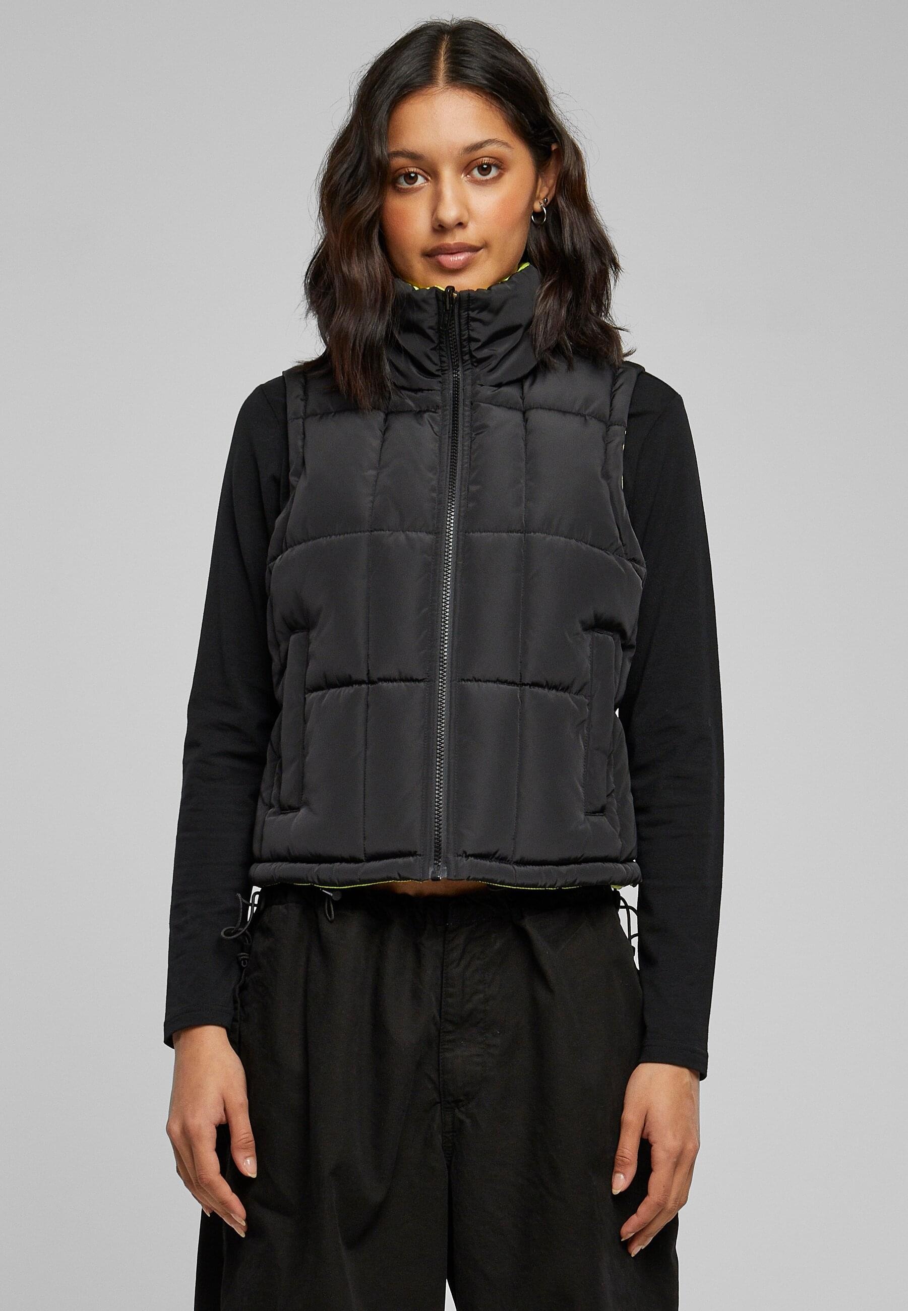 URBAN CLASSICS Steppweste »Urban Classics Damen Ladies Reversible Cropped Puffer Vest«