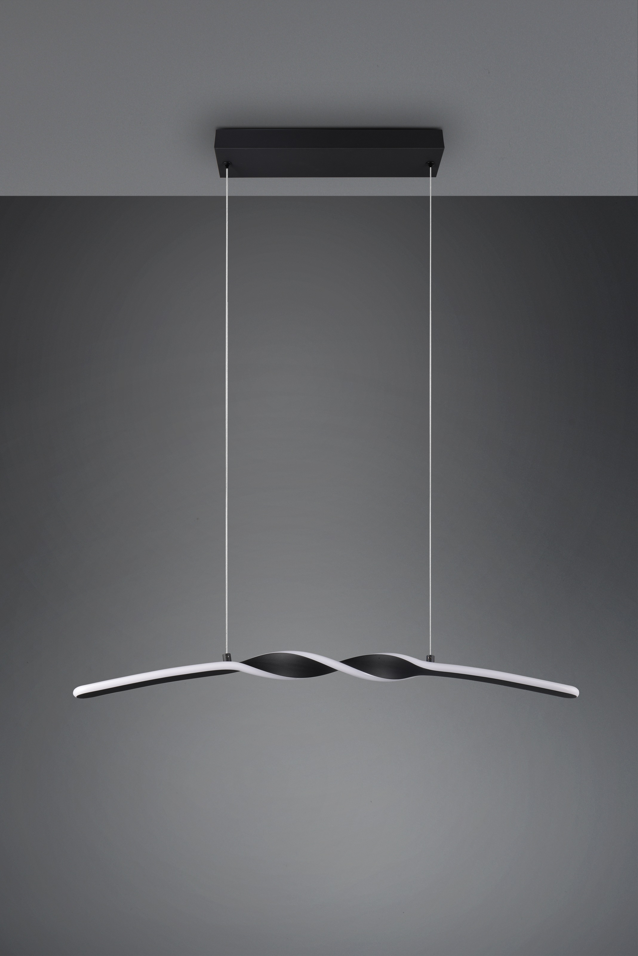 REALITY Leuchten LED Pendelleuchte »GINKO, Hängeleuchte LED 18W 1980 Lumen 3000K warmweiß«, 1 flammig, Leuchtmittel LED-Board | LED fest integriert, Hängelampe Esszimmer, höhenverstellbar bis max 150cm, Breite 79 cm