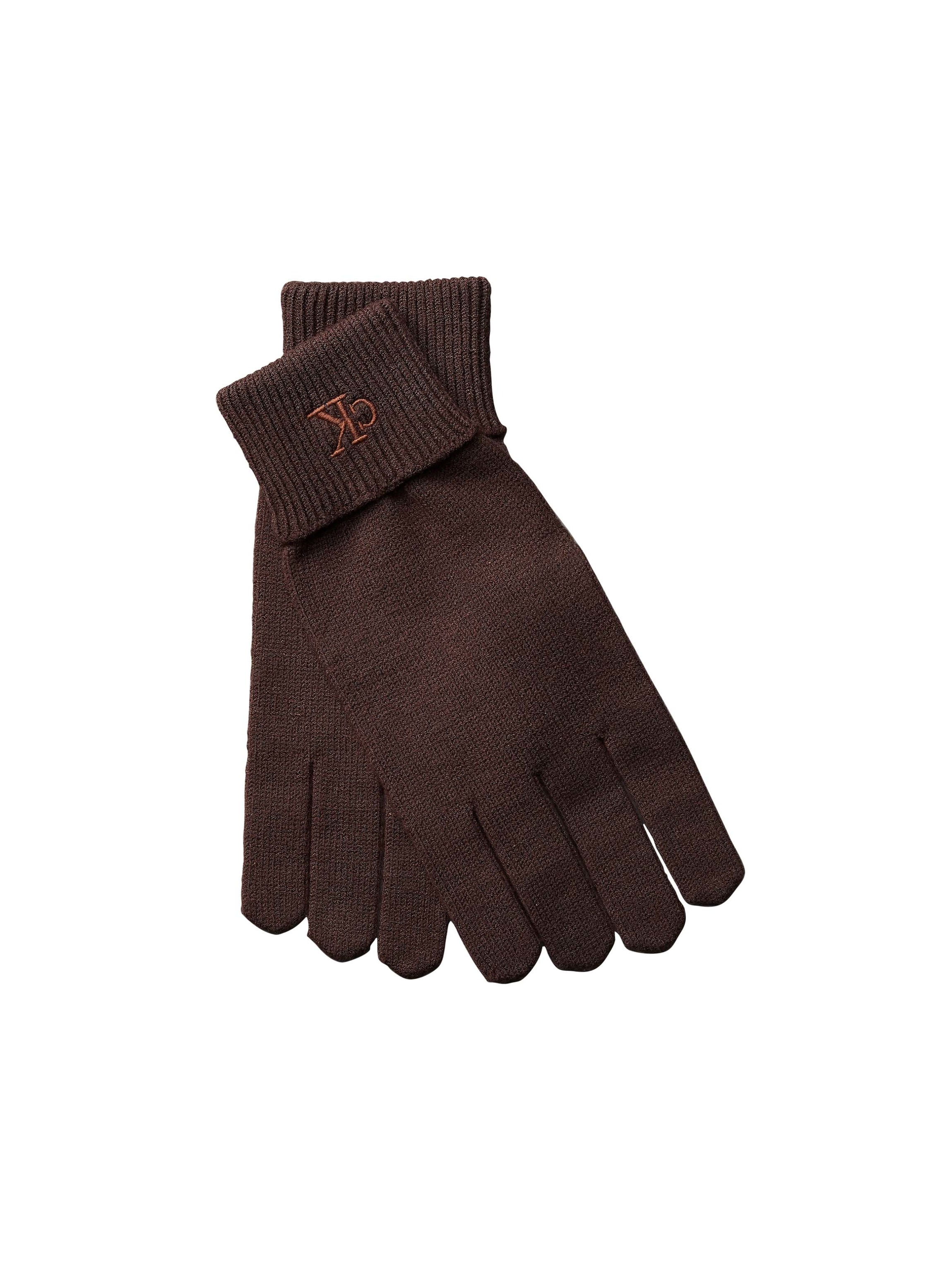 Calvin Klein Strickhandschuhe "CK FINE RIB GLOVES" Regular fit mit Markenlogo