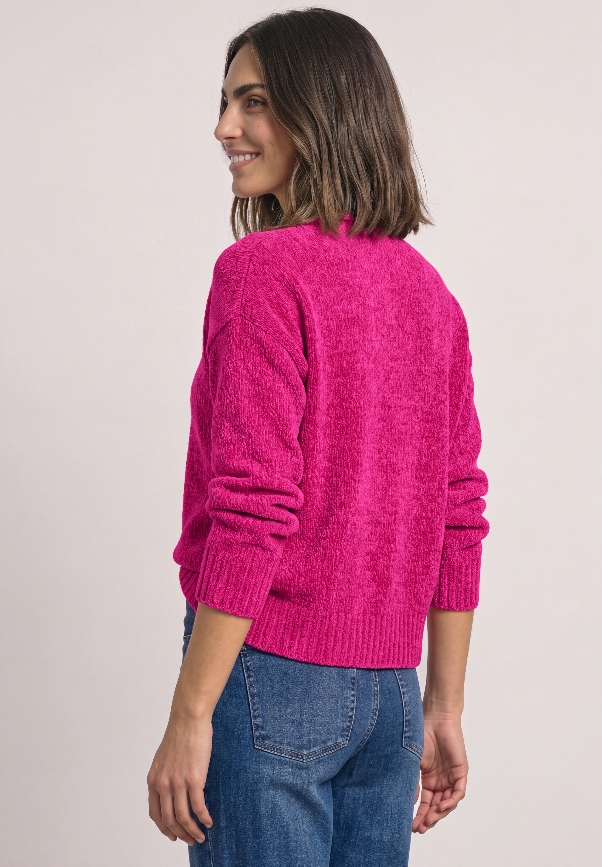 STREET ONE Strickpullover in Unifarbe
