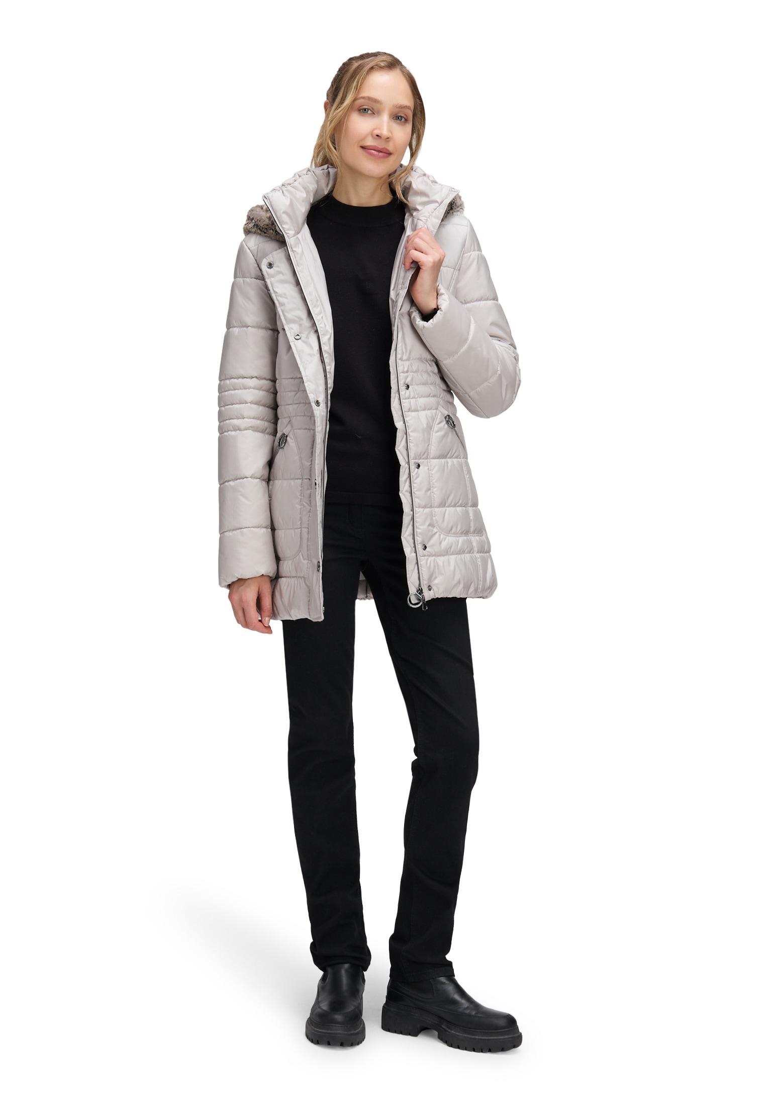 Betty Barclay Outdoorjacke »Betty Barclay Damen Outdoorjacke mit abnehmbarer Kapuze«, mit Kapuze