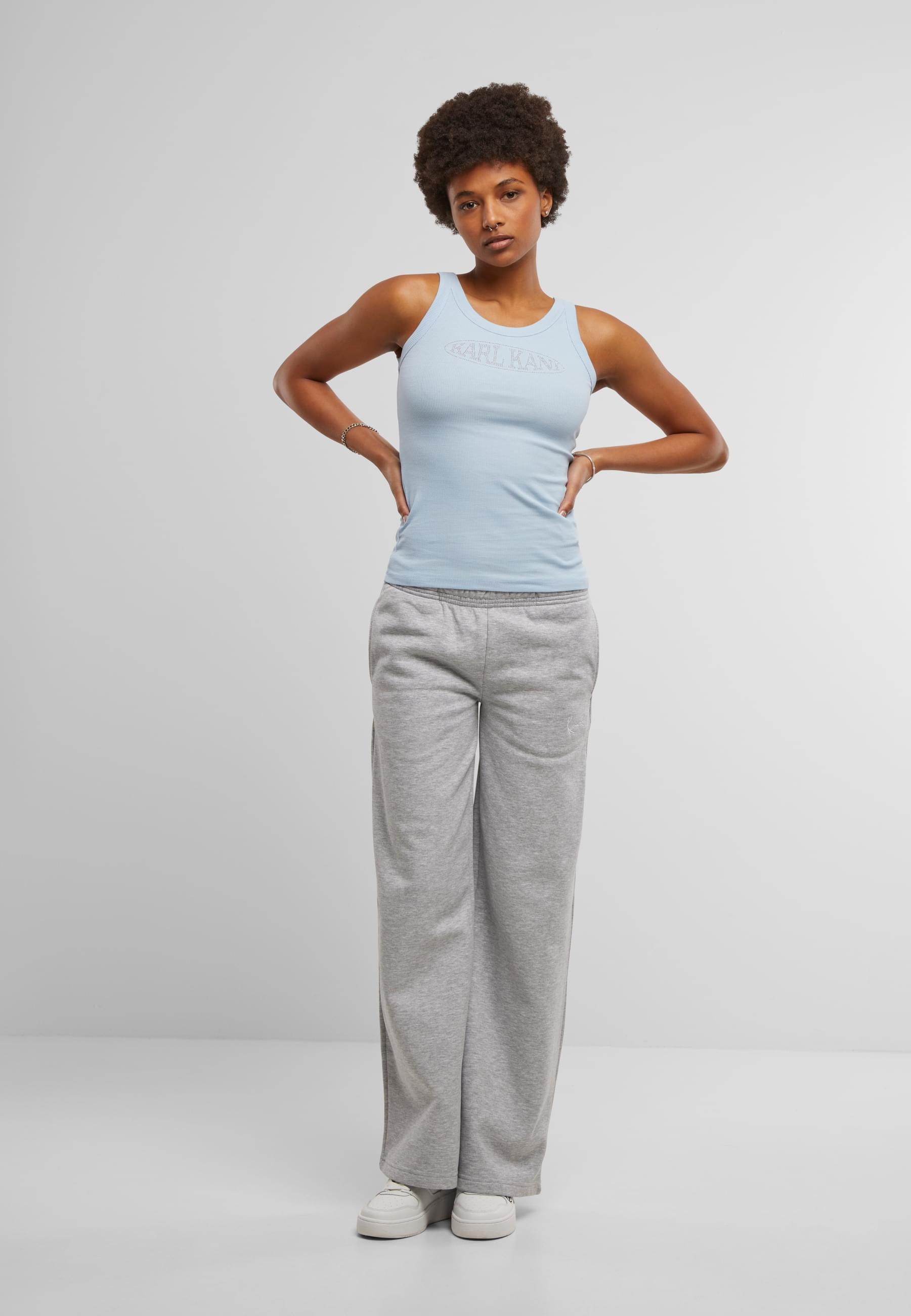 Karl Kani Muskelshirt »Karl Kani Woven Signature Rhinestone Rib Tank«, (1 tlg.)
