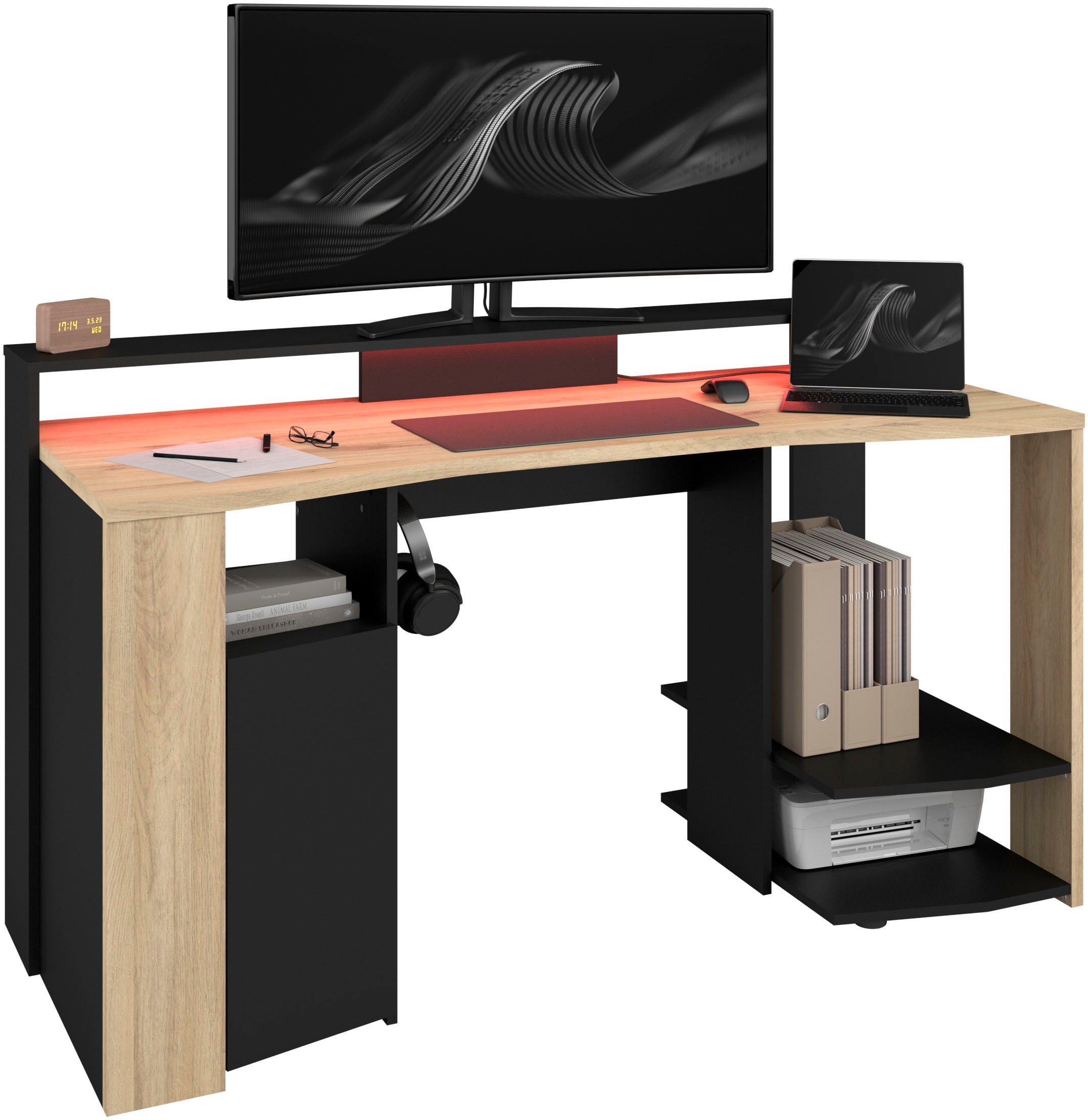 Parisot Gamingtisch "Meta 1" Set, 2 Stk. tlg.