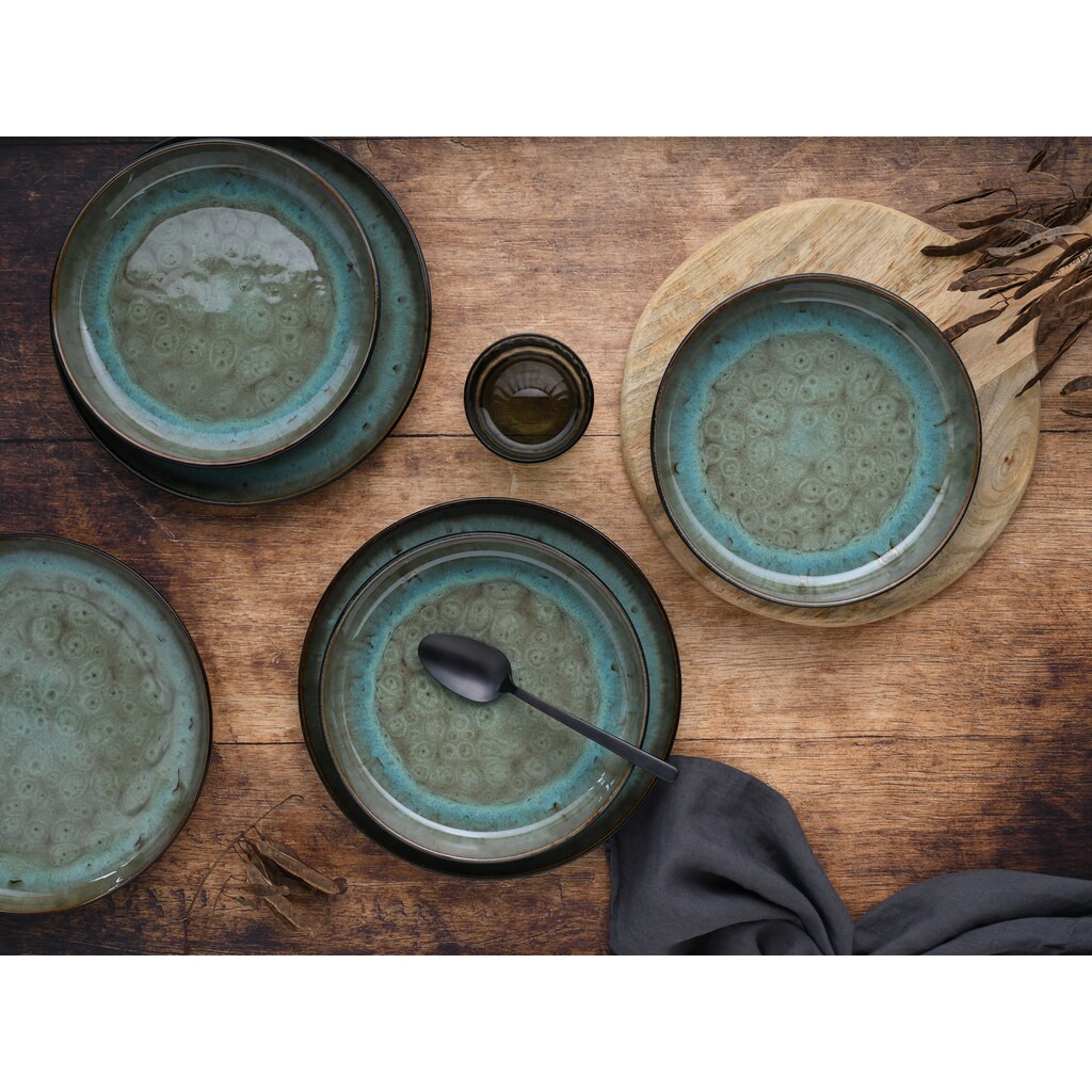 CreaTable Teller-Set »Nordic Fjord«, (Set, 12 tlg.)