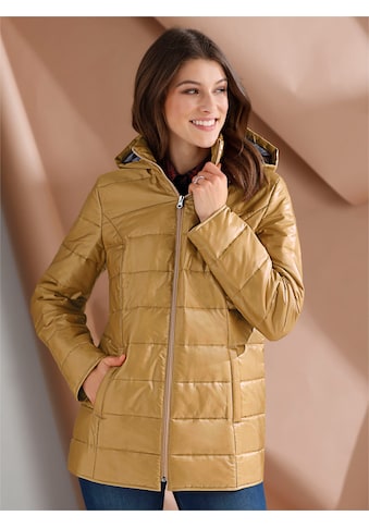 Steppjacke, mit Kapuze