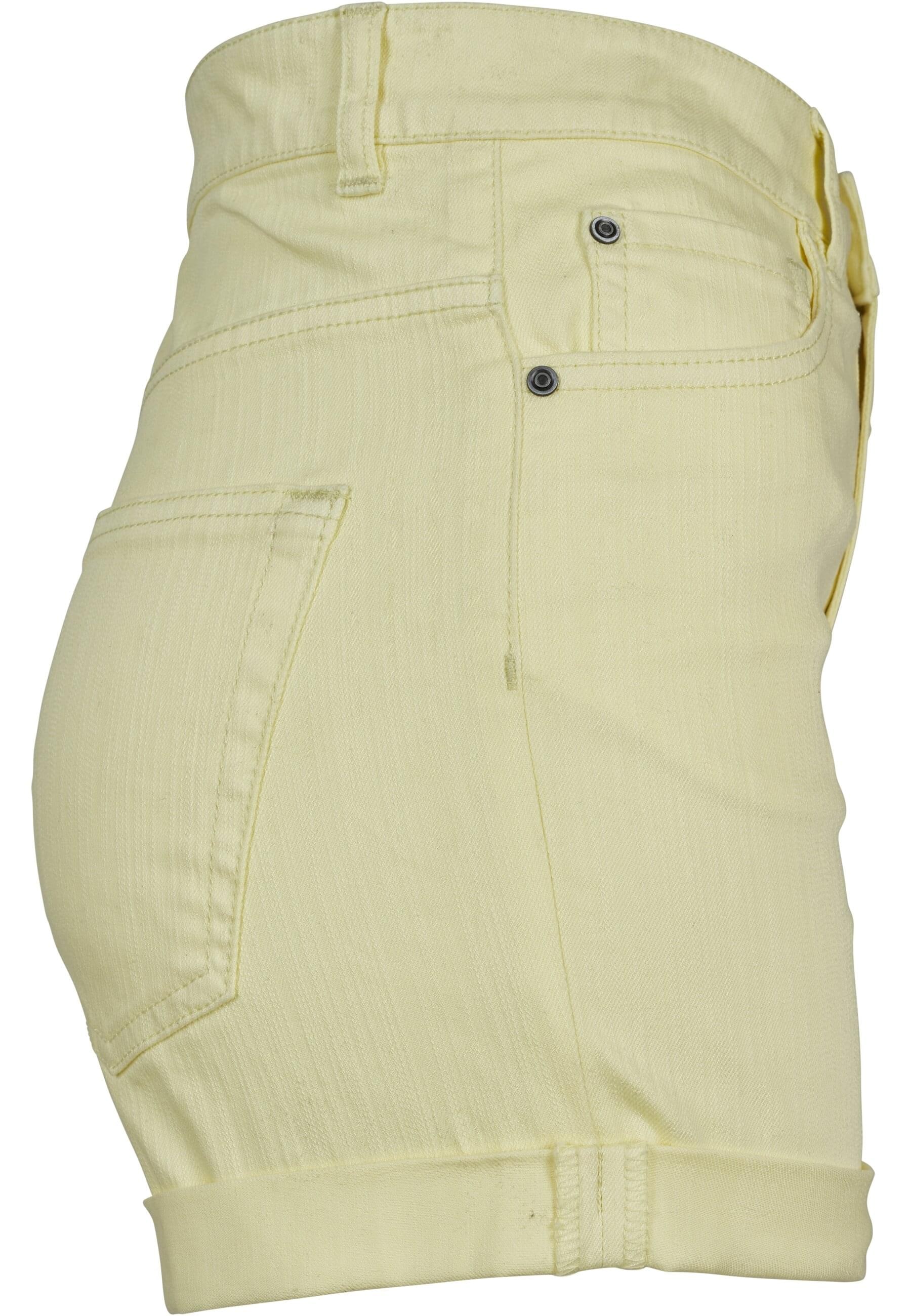 URBAN CLASSICS Stoffhose »Urban Classics Damen Ladies Highwaist Stretch Twill Shorts«, (1 tlg.)