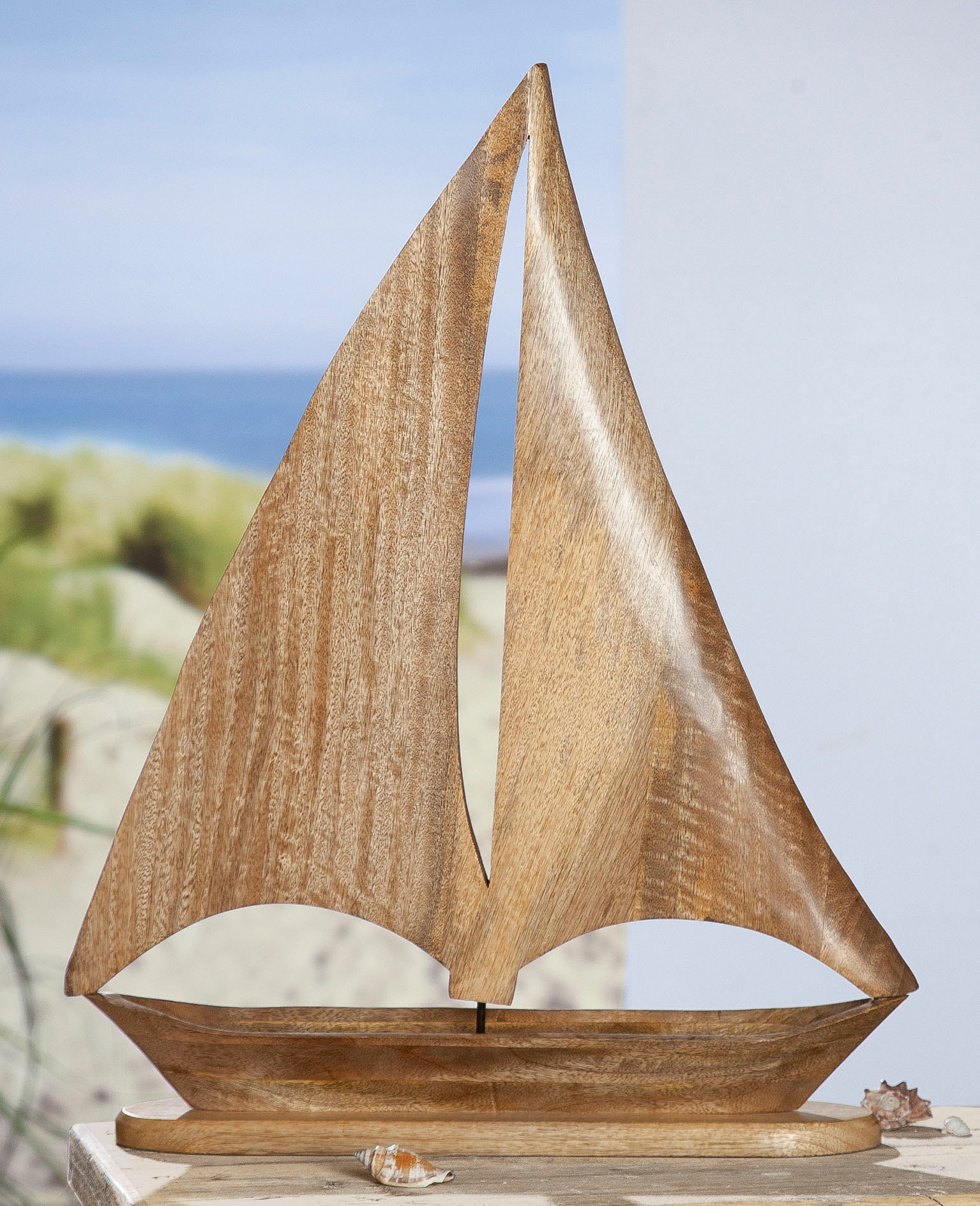 GILDE Dekoobjekt »Deko Segelschiff«, Höhe bestellen Wohnzimmer Holz, aus maritim, 60 BAUR | cm