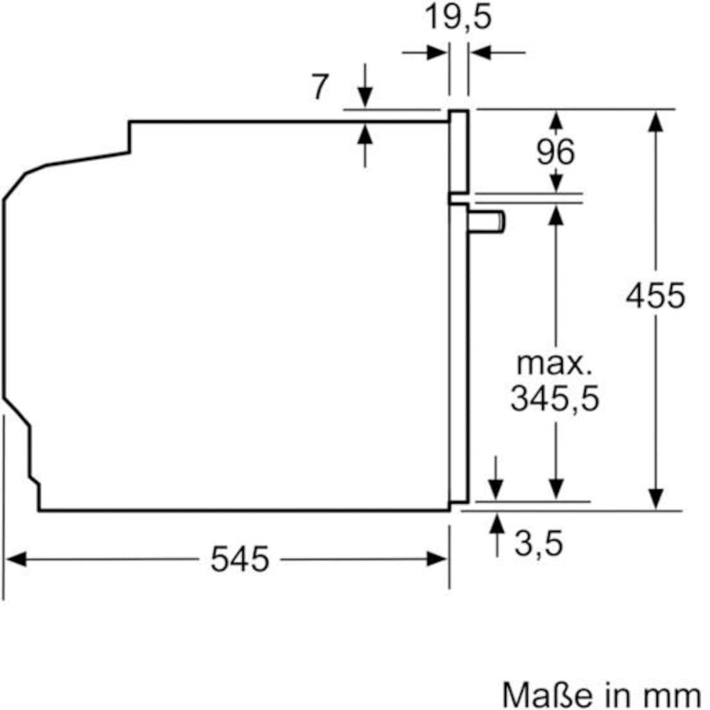 SIEMENS Einbau-Mikrowelle »CO565AGS0«, Dampfgarfunktion-Mikrowelle-Grill, 3000 W