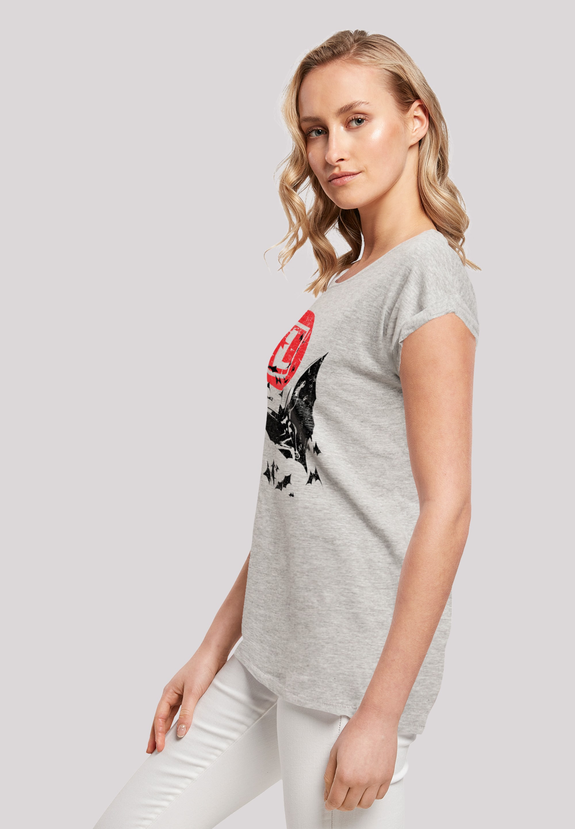F4NT4STIC T-Shirt »DC Comics Justice League Movie Batman Moon Leap«, Print