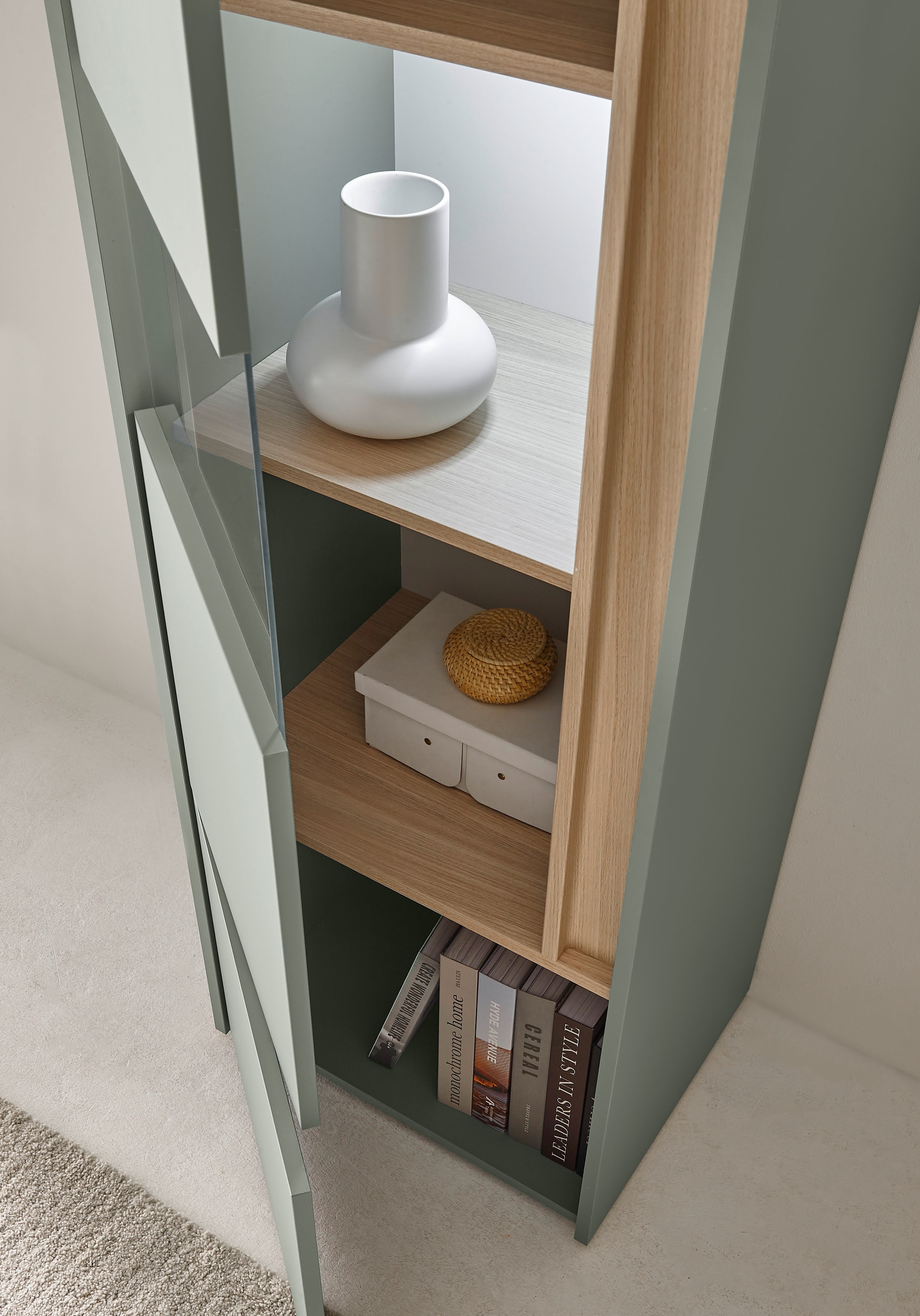 INOSIGN Vitrine »City/Giron, moderner Hochschrank, Glasvitrine«, zeitlos, modern, ausreichend Stauraum, vielseitig einsetzbar