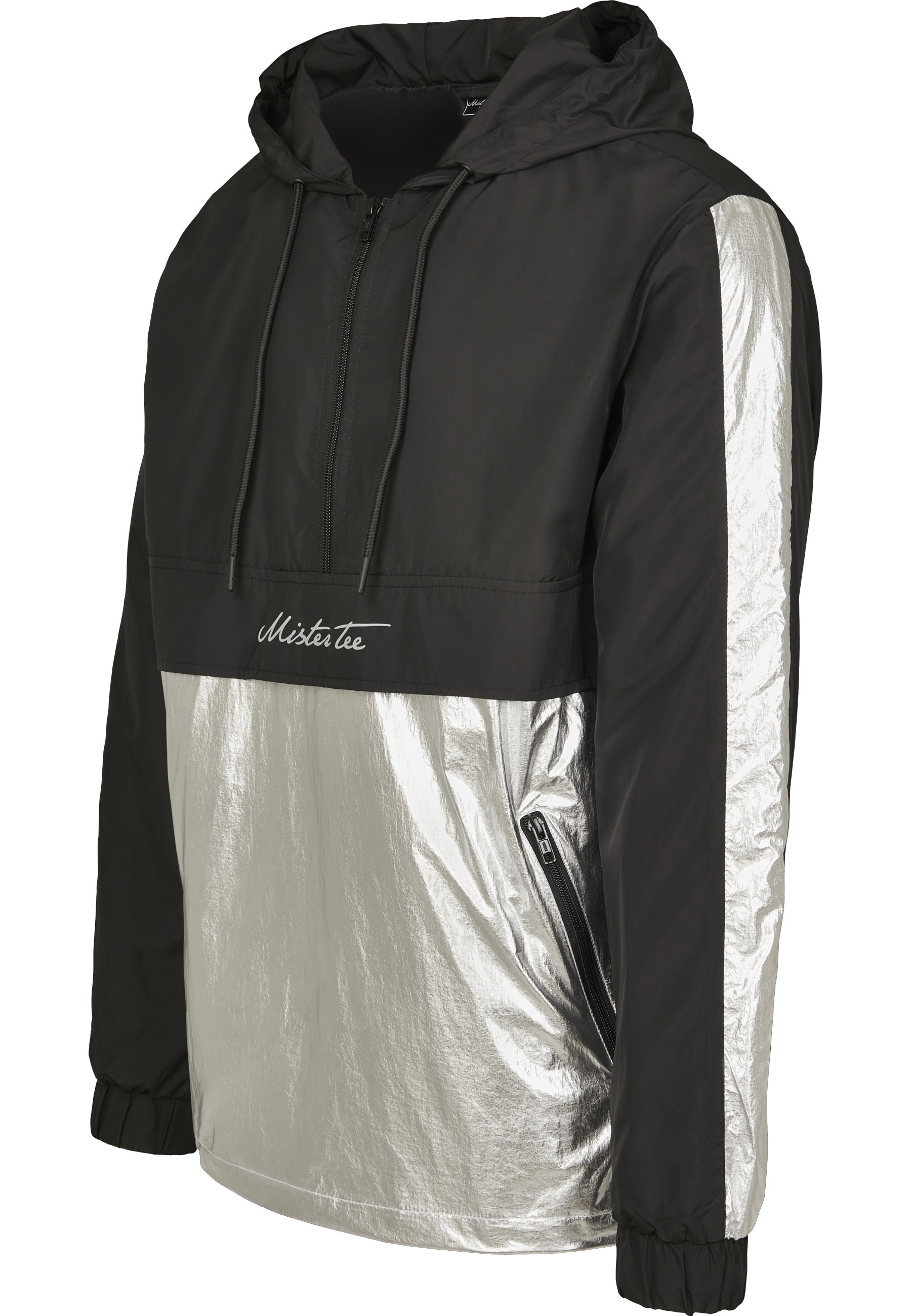 MisterTee Allwetterjacke »MisterTee Herren Reflective Mister Tee Windbreaker« 1 Stk. tlg. ohne Kapuze